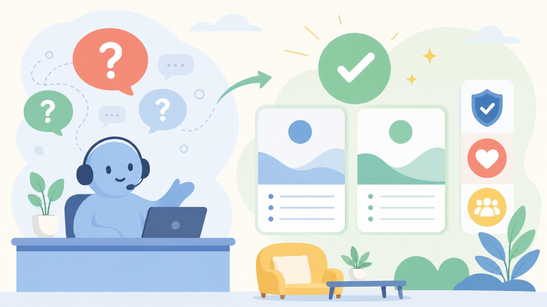 よくある質問を表すイラスト