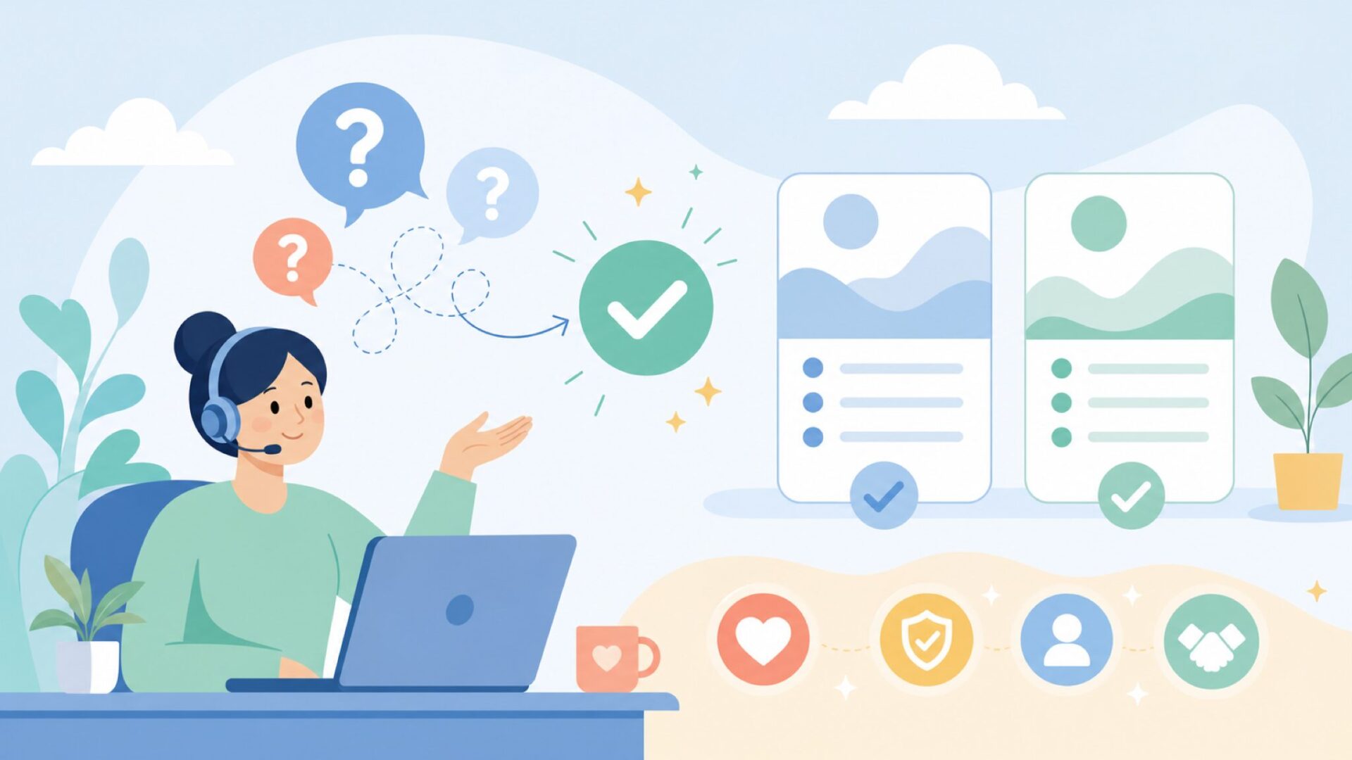 よくある質問を表すイラスト