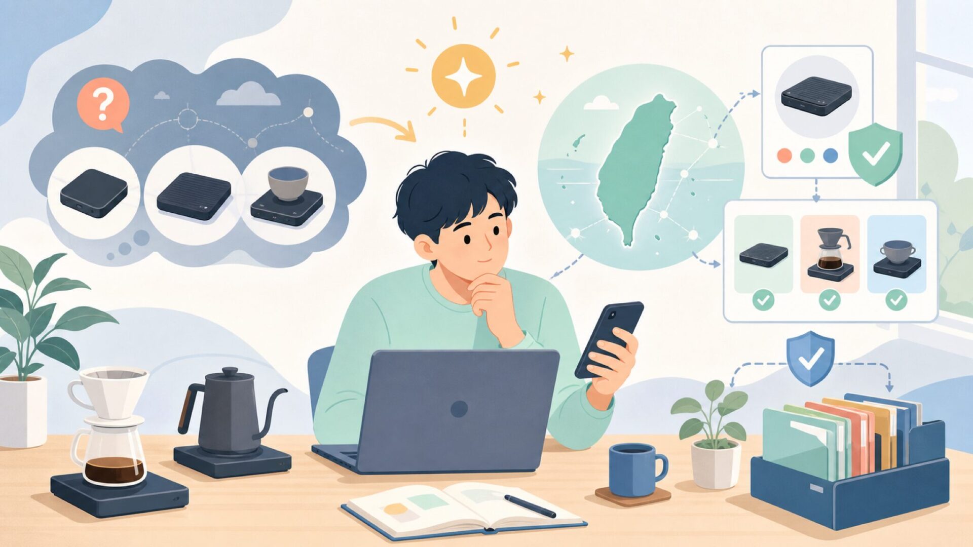Acaiaはどこの国のブランド?台湾発の背景を整理を表すイラスト