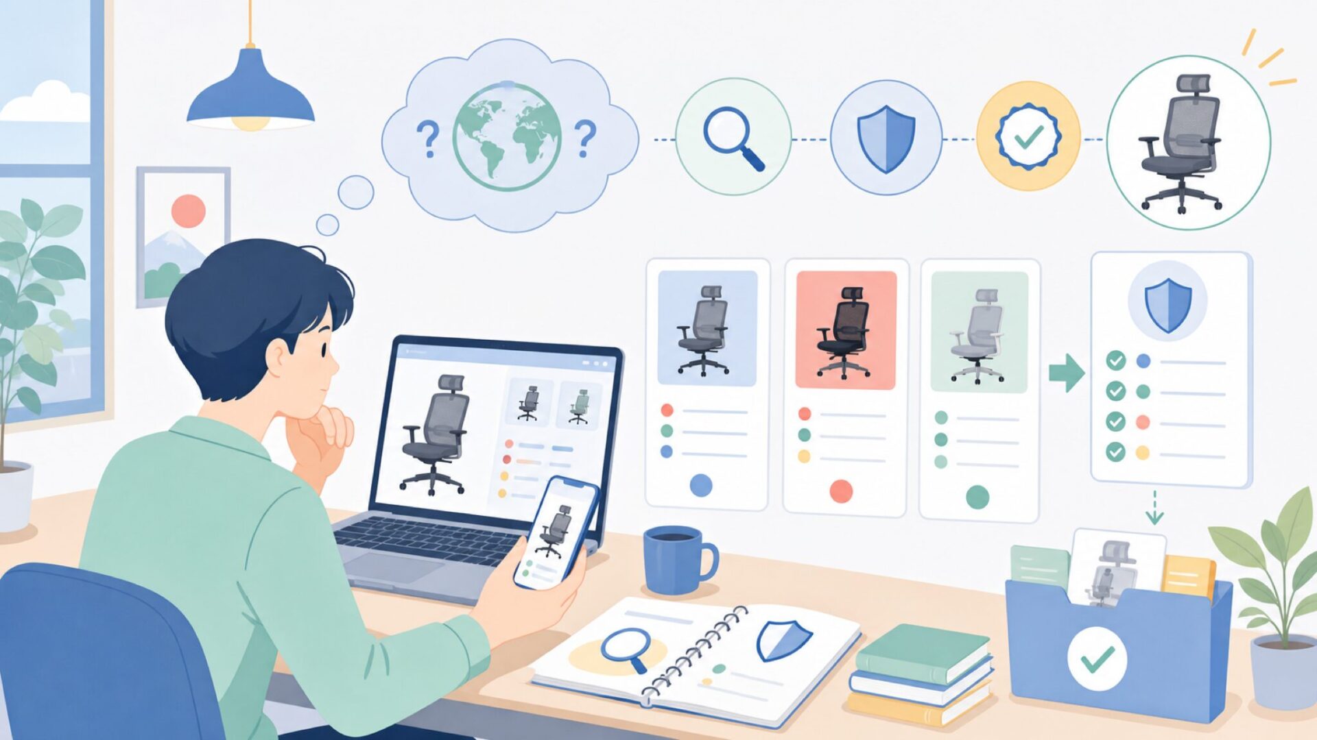 DUMOSはどこの国のブランド？確認できる情報を整理を表すイラスト