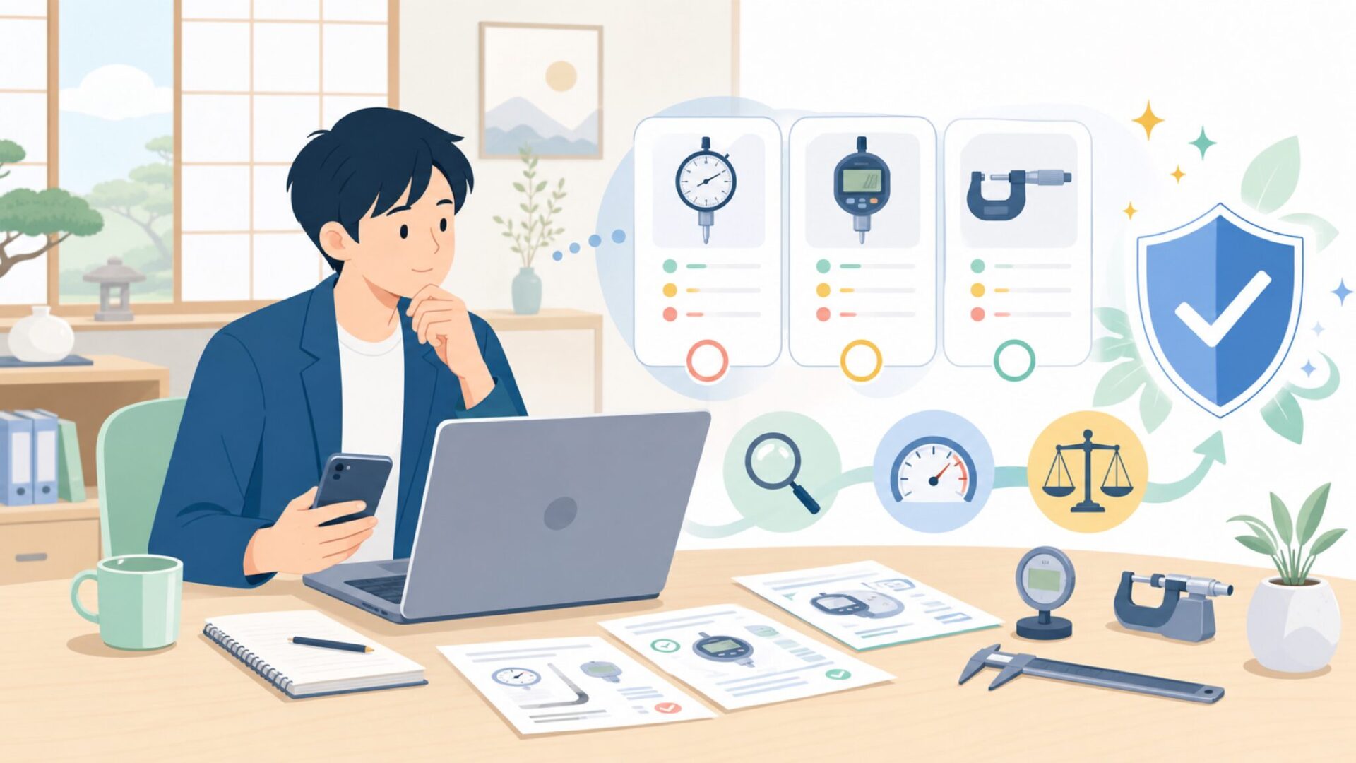 測定器としての品質・精度は信頼できるのかを表すイラスト