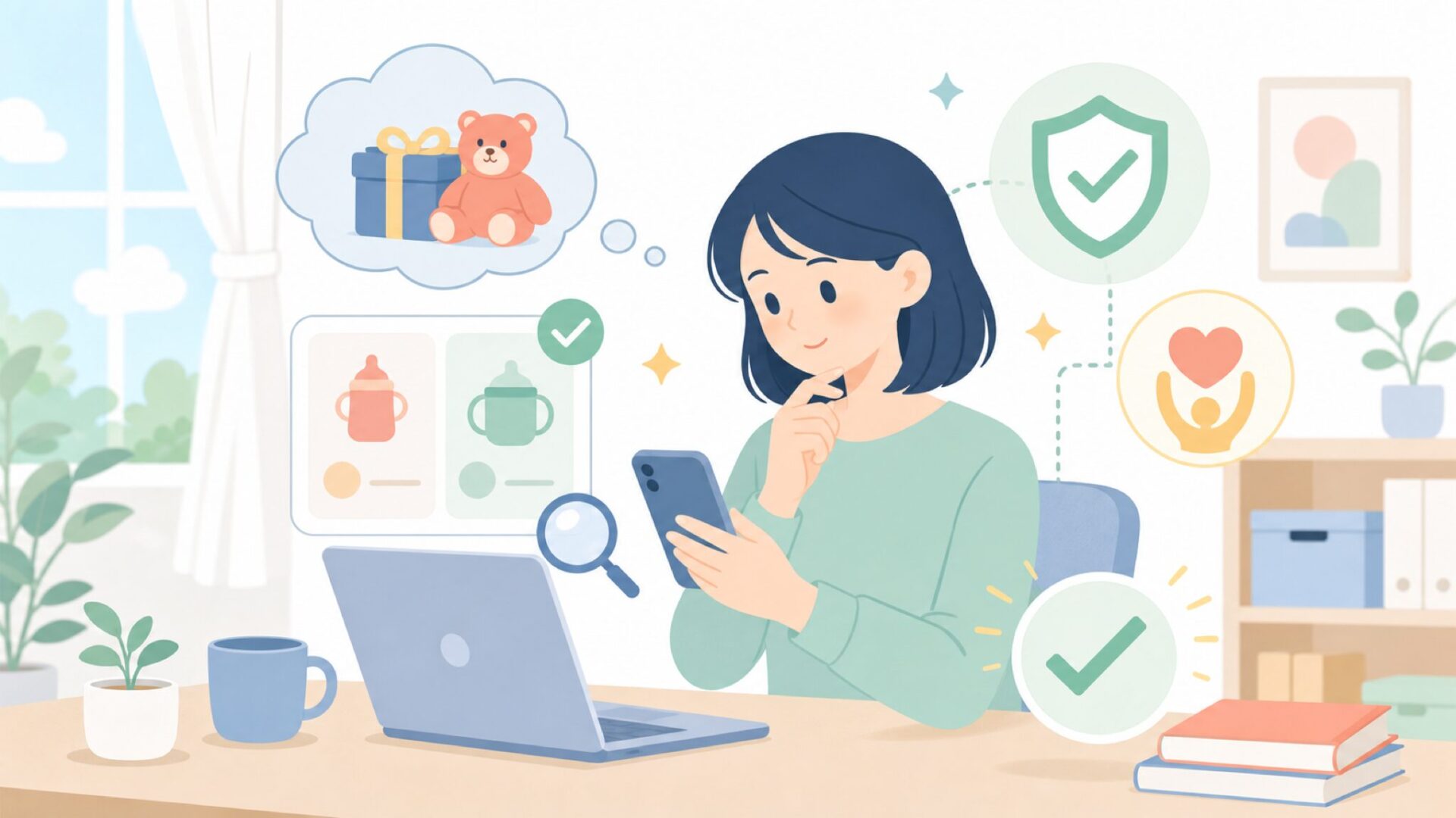 安全性と品質は信頼できるのかを表すイラスト