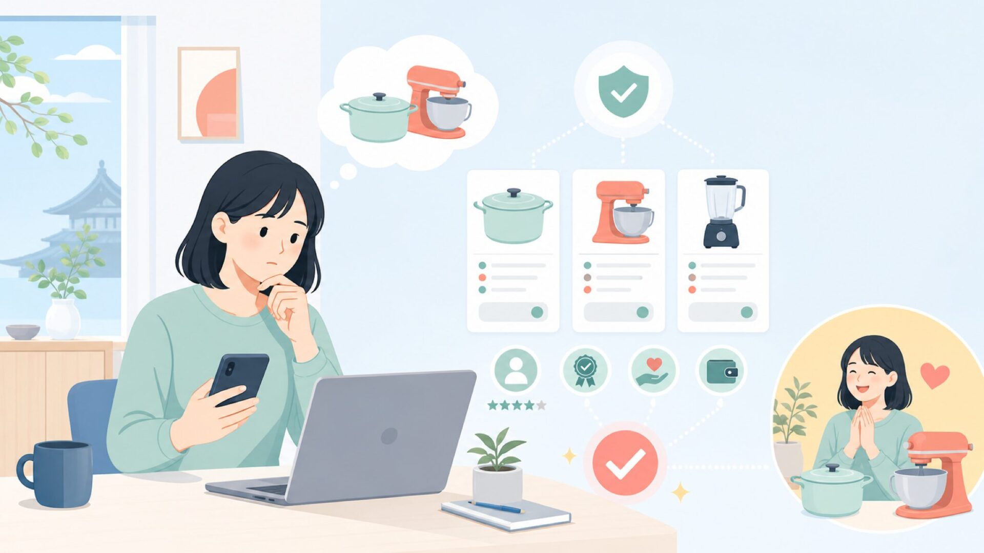 気になるWusthofの評判は?品質と価格の実際を表すイラスト
