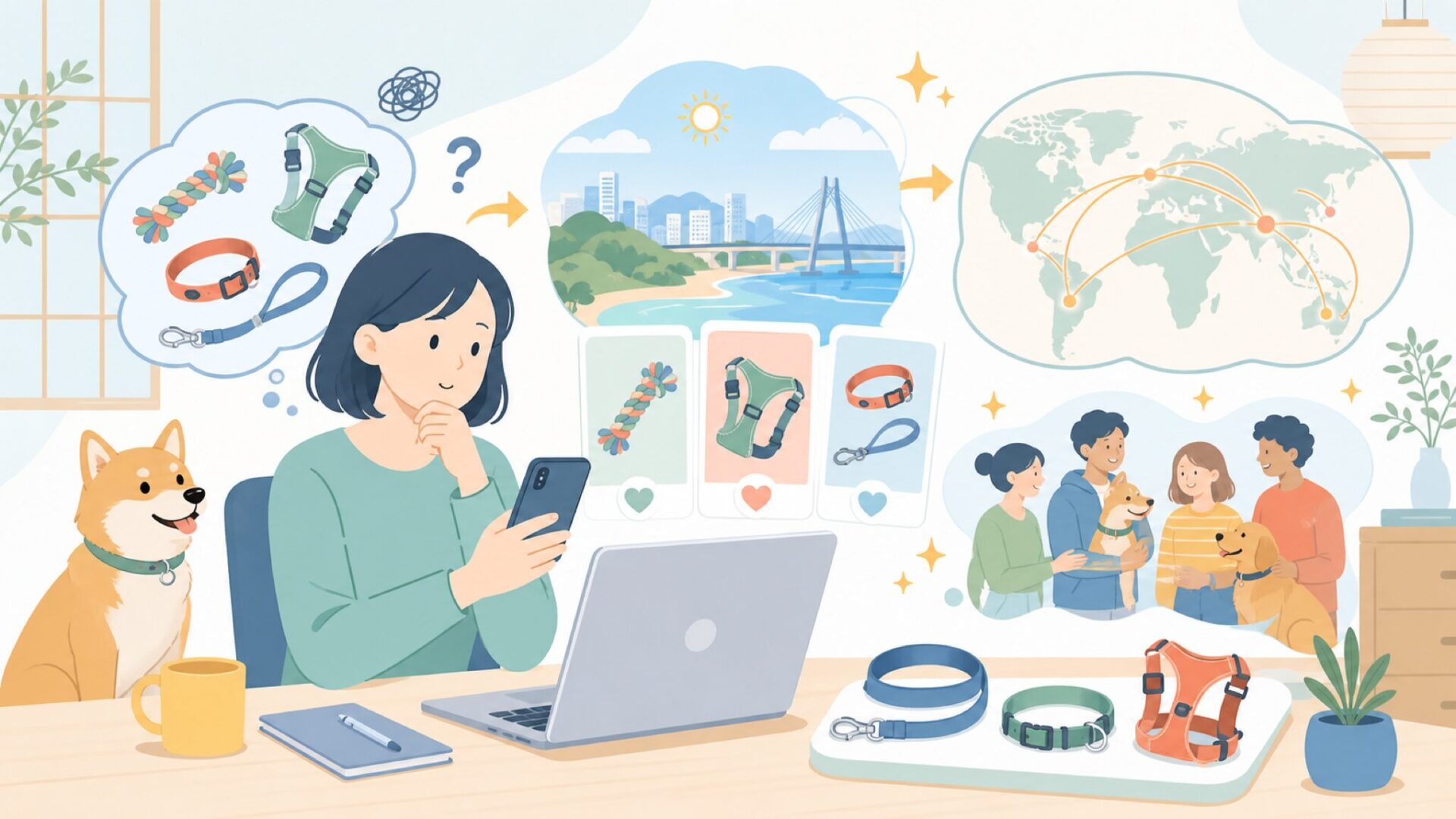 Zee.Dogはどこの国のブランド?誕生の背景と世界観を表すイラスト