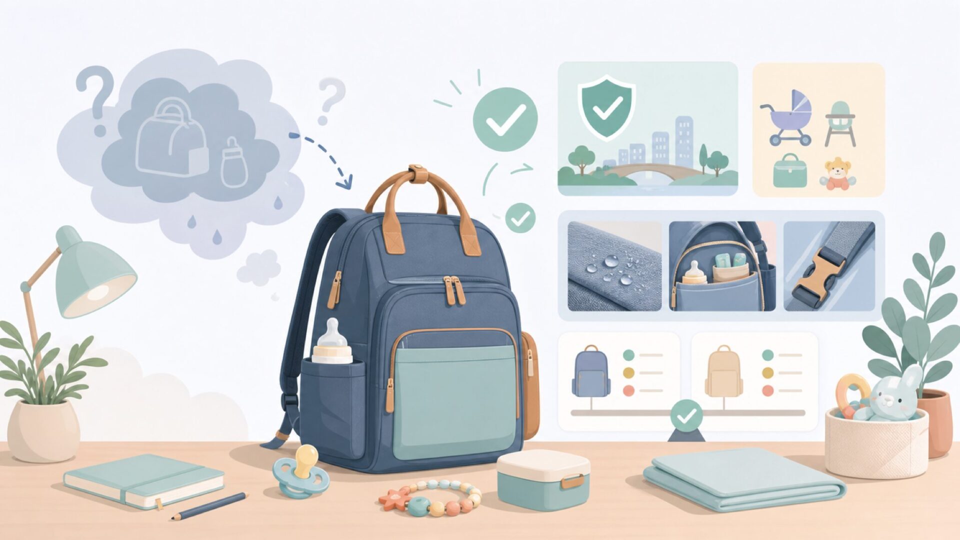 Childhomeはベルギー発のベビー用品ブランドを表すイラスト