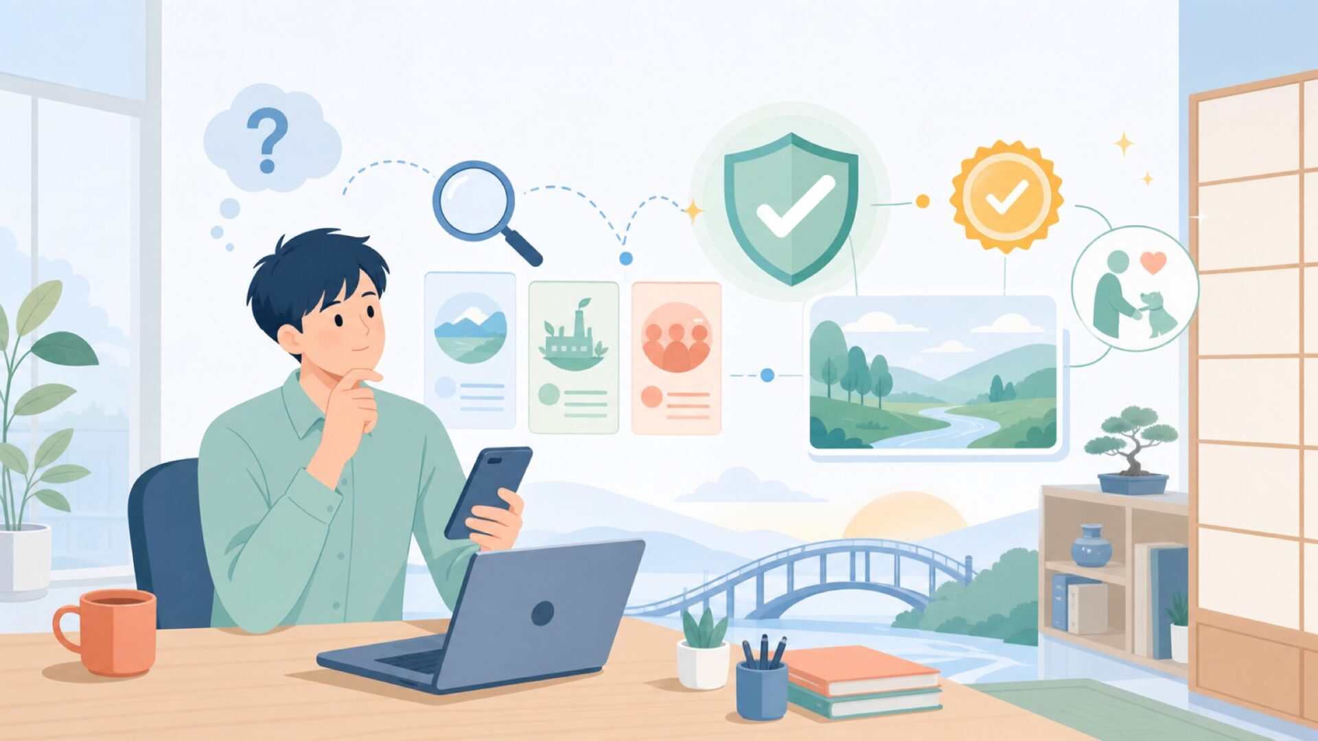 TropiClean(トロピクリーン)はどこの国のブランドなのかを表すイラスト