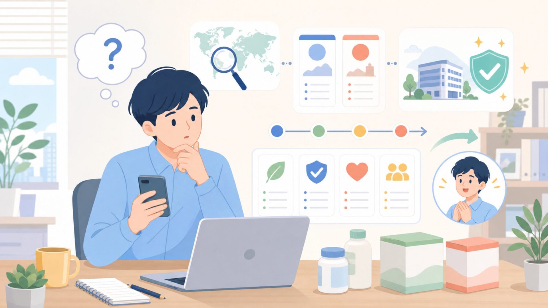 Beapharはどこの国のブランド？会社概要と歴史を表すイラスト