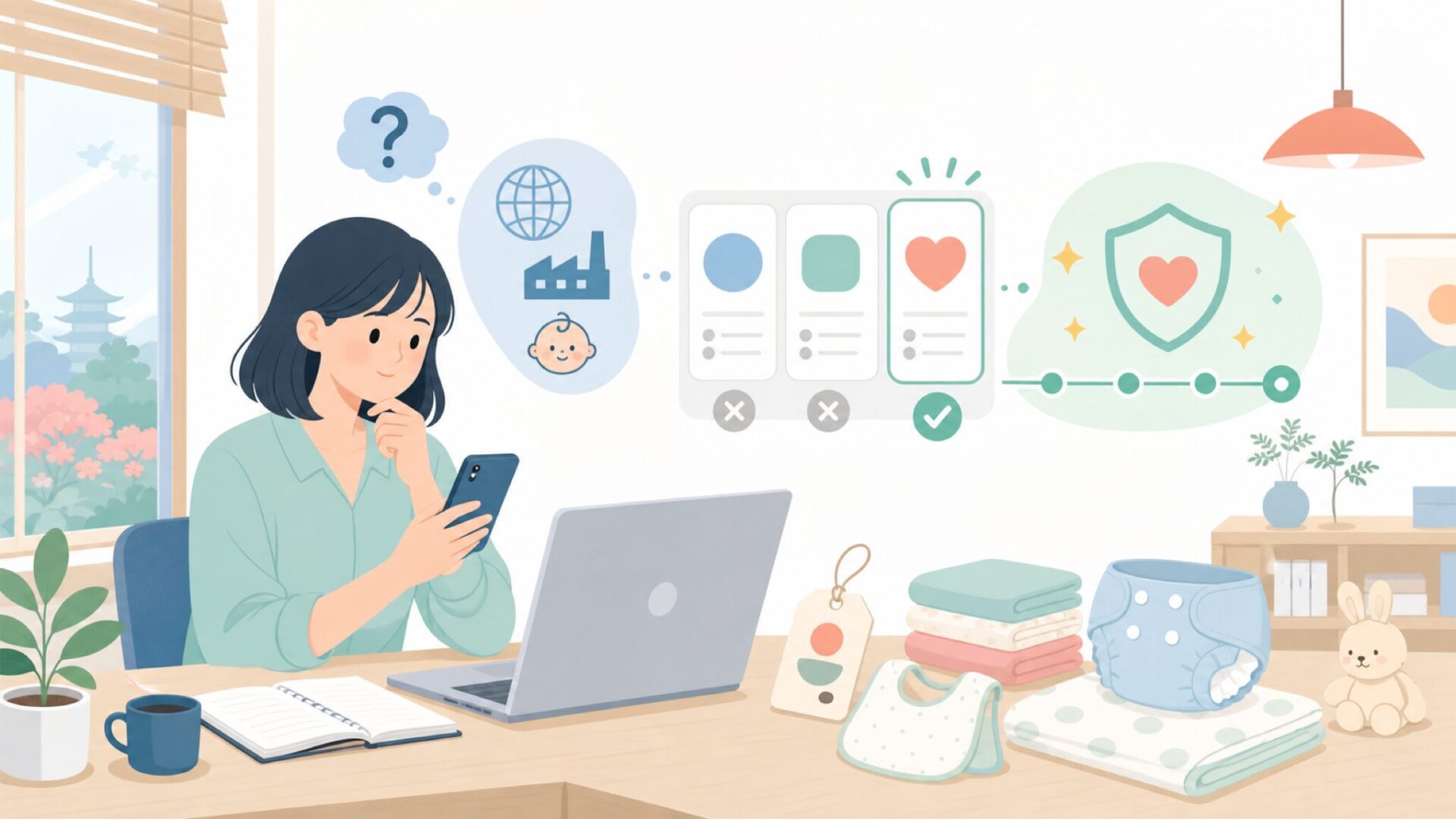 Kushiesはどこの国のブランド？誕生の背景と歴史を表すイラスト