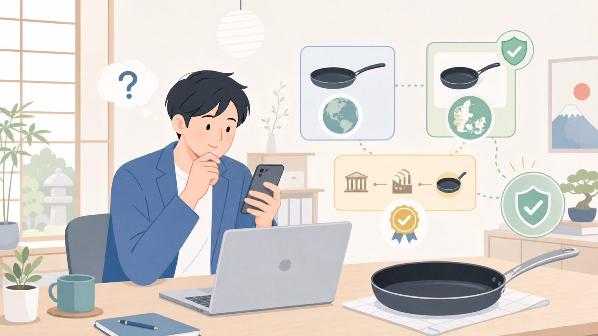 Scanpanはどこの国のブランド?デンマーク発の歴史と特徴を表すイラスト
