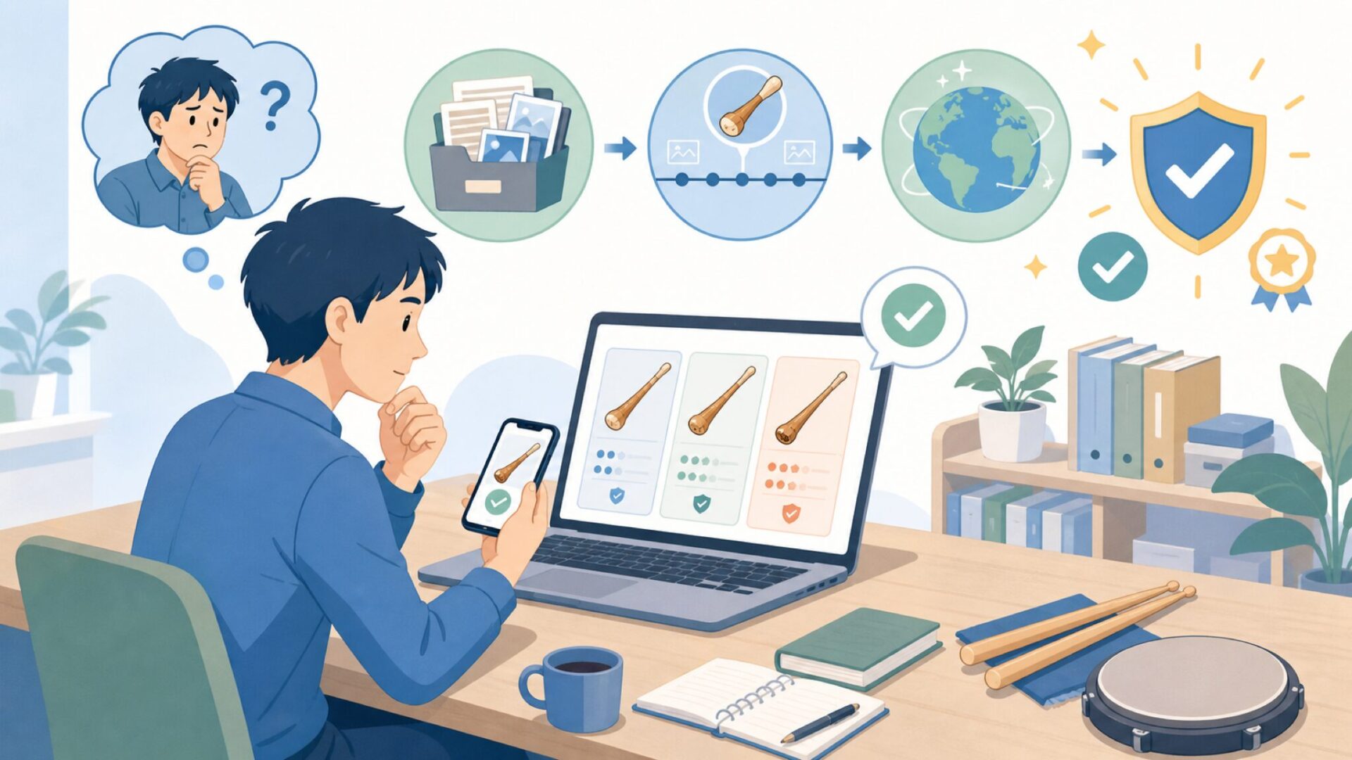 Vic Firthはどこの国のブランド?設立の背景と本社を表すイラスト