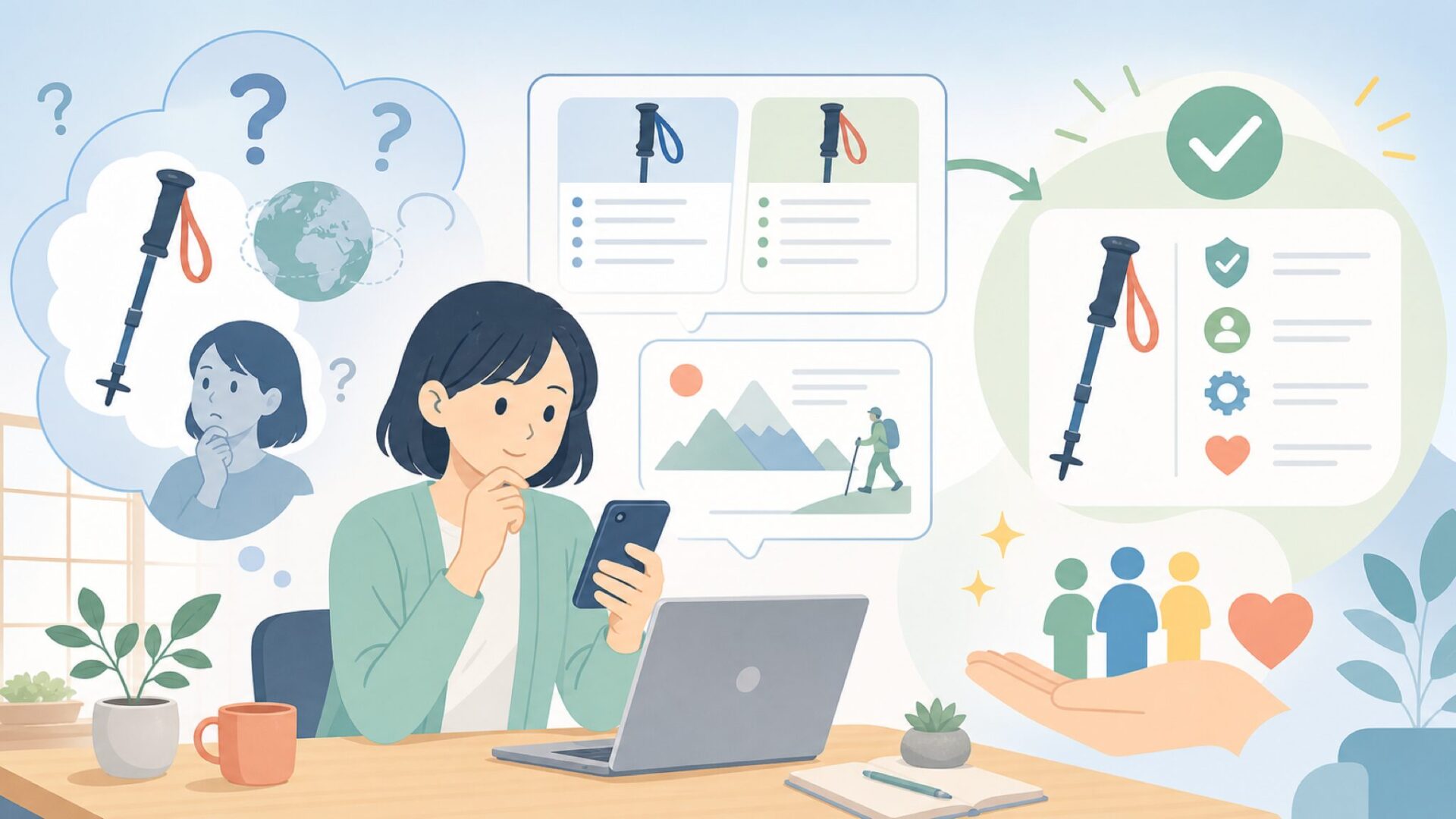 Leki(レキ)はどこの国のブランド?歴史からわかる信頼性を表すイラスト
