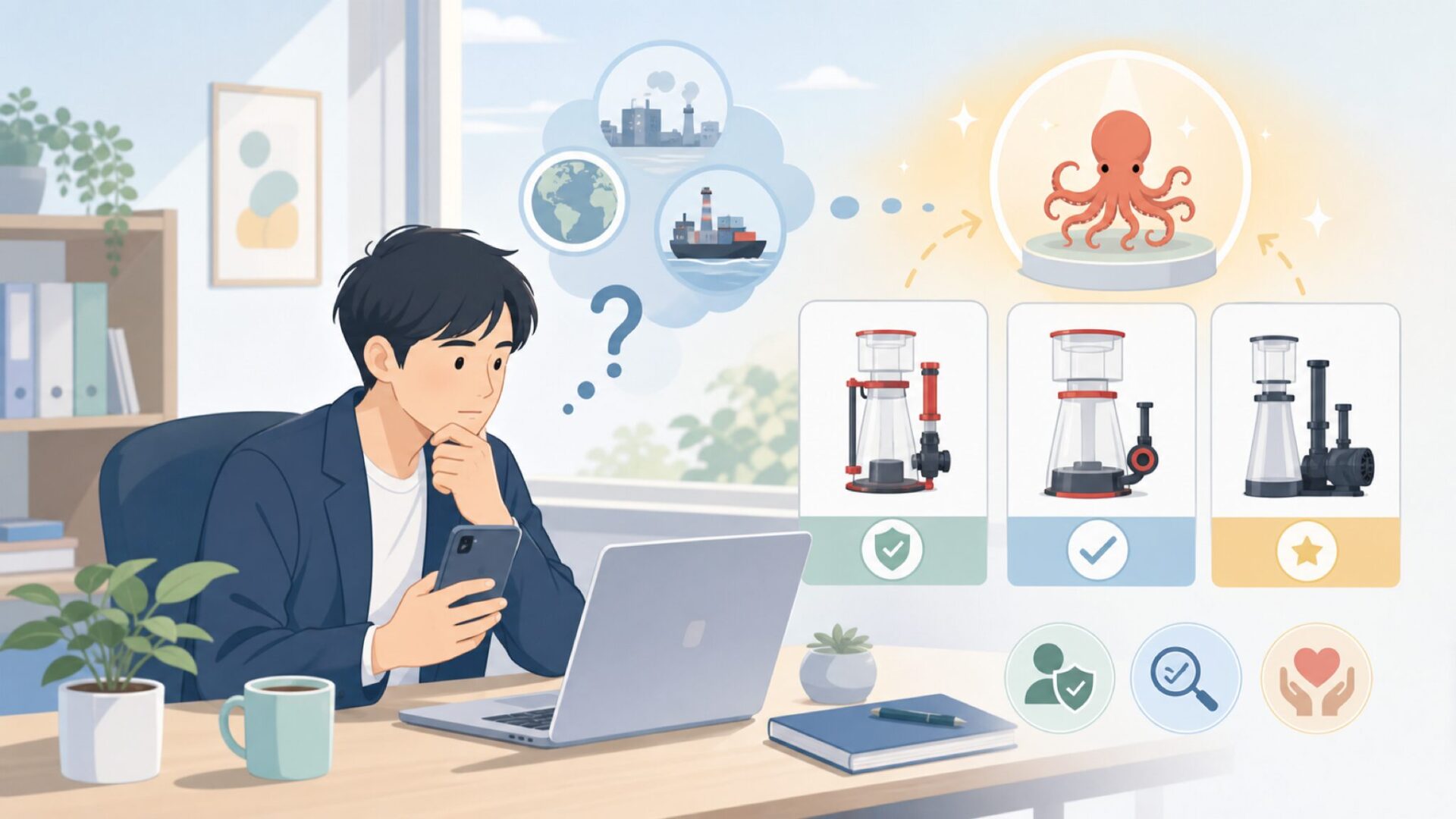 Reef Octopusはどこの国のブランド?成り立ちと位置づけを表すイラスト