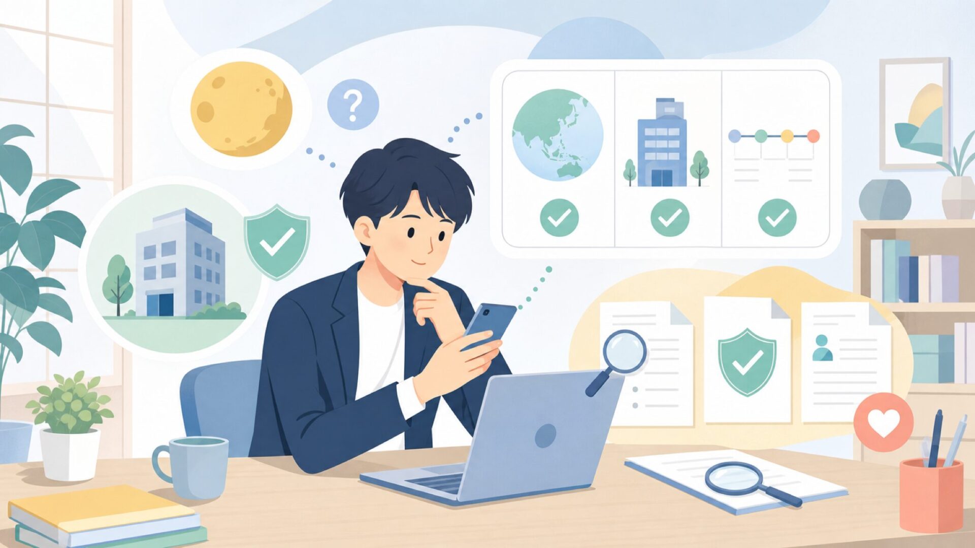 MOONはどこの国のブランド?運営会社と歩みを確認を表すイラスト