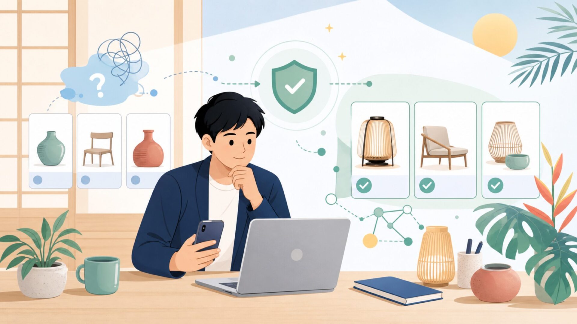 QUALYはどこの国？タイ生まれのデザインブランドの素性を知るを表すイラスト
