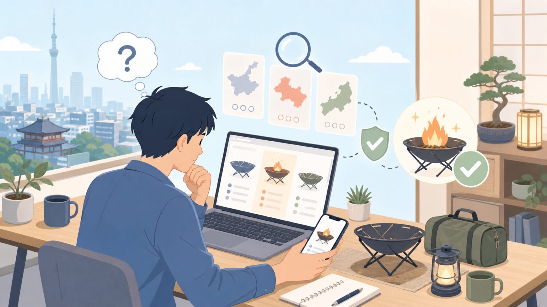 TokyoCampは本当にどこの国のブランドなのかを表すイラスト
