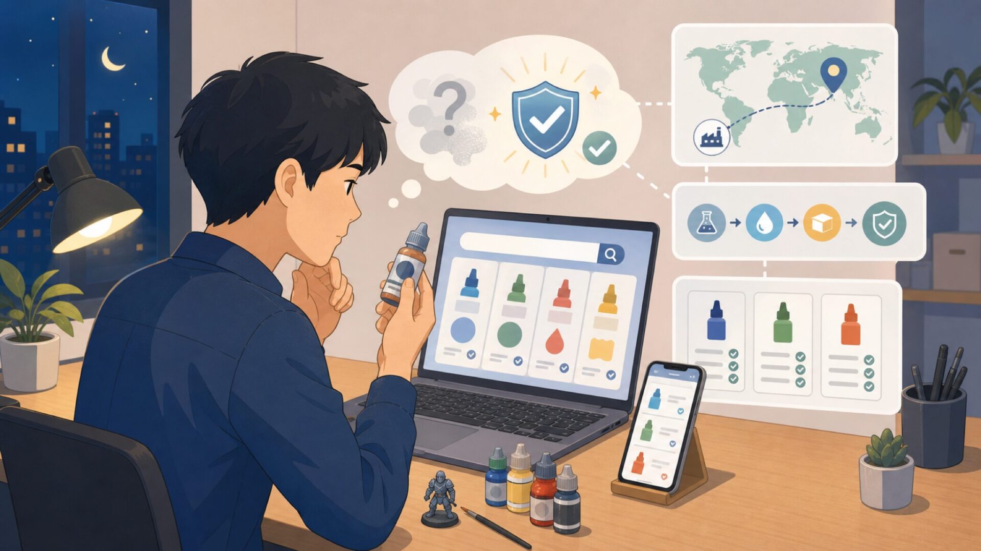 The Army Painterはどこの国のブランドなのかを表すイラスト