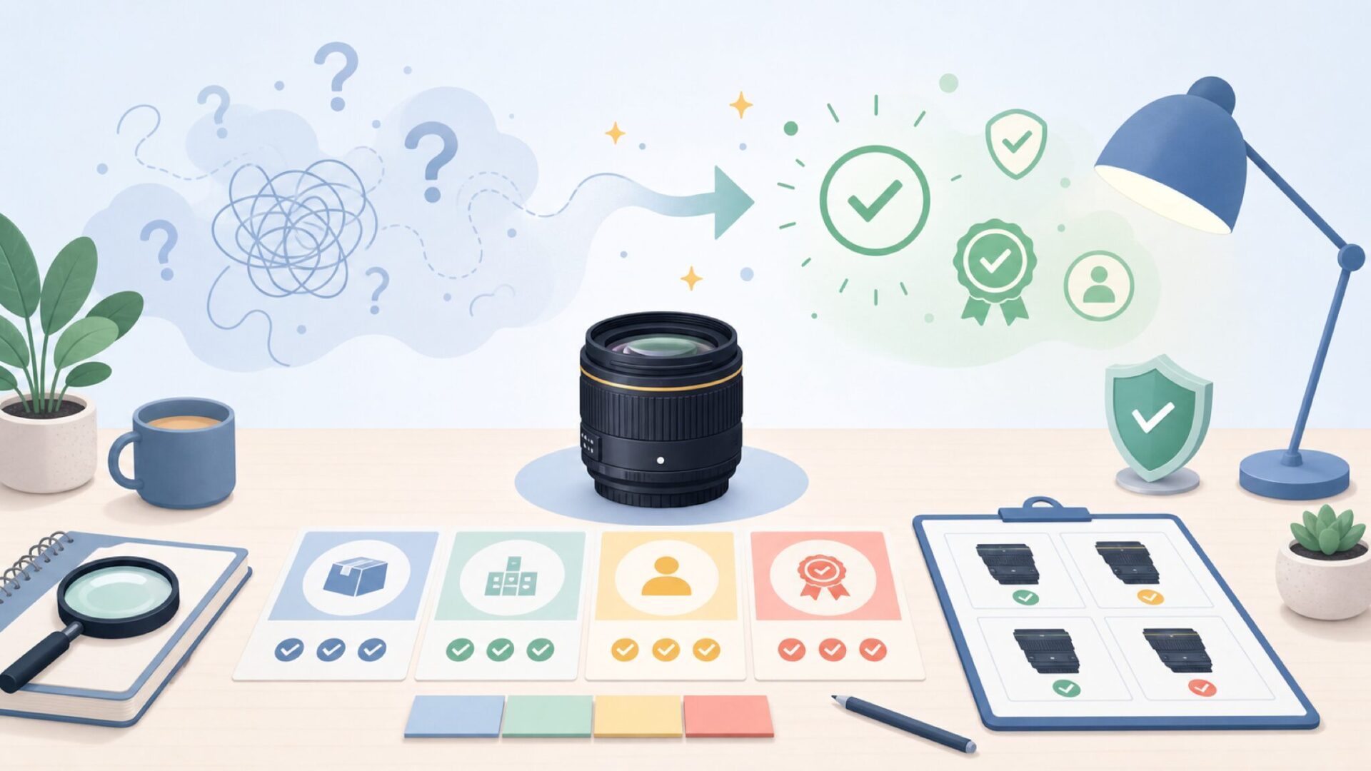 Lensbaby(レンズベビー)はどこの国のブランド?信頼性を確認するを表すイラスト