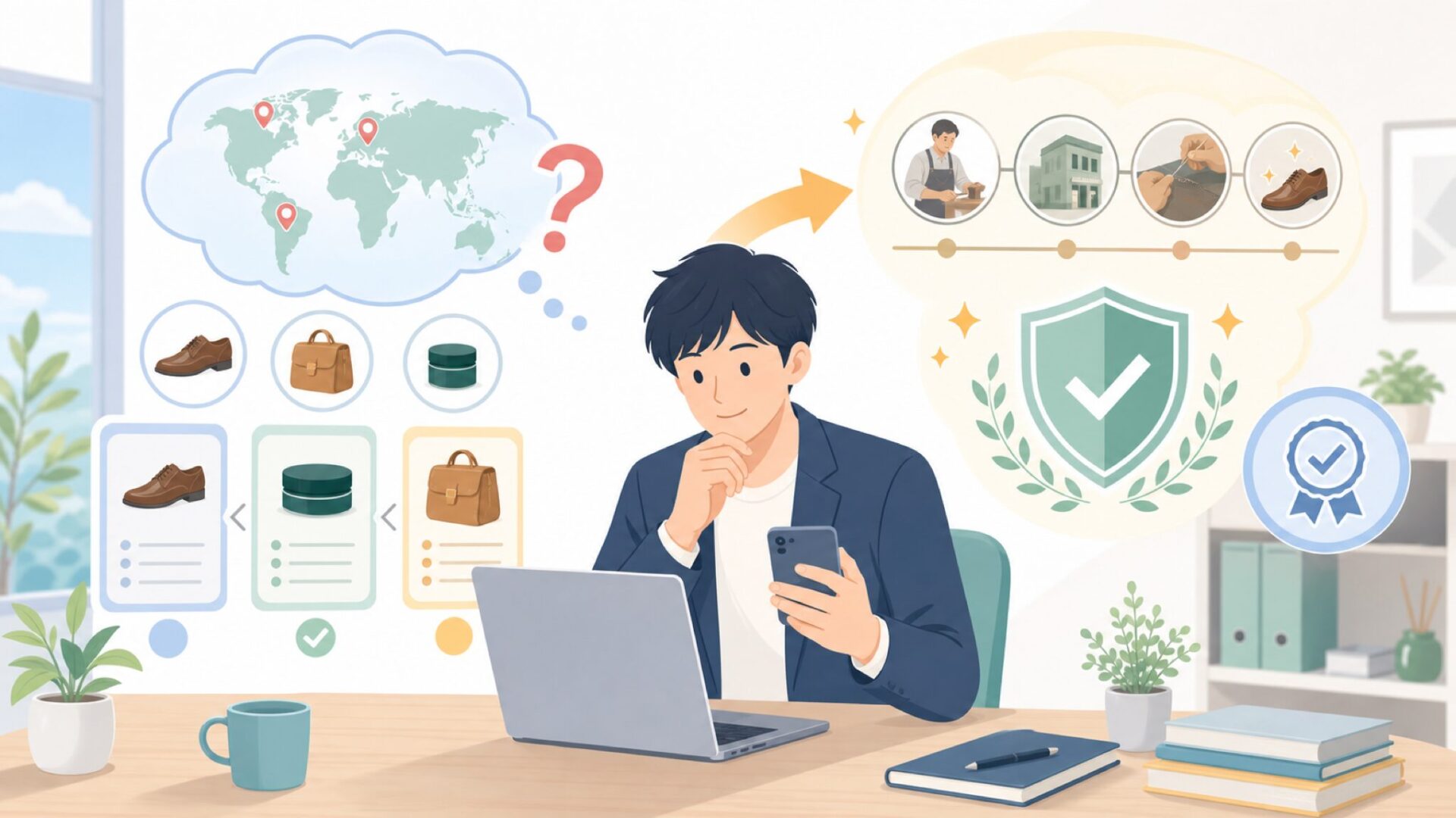 Collonilはどこの国のブランド?歴史と信頼性を表すイラスト