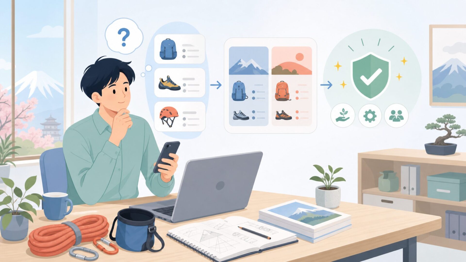 Grivel(グリベル)はどこの国のブランド?誕生の地とルーツを表すイラスト