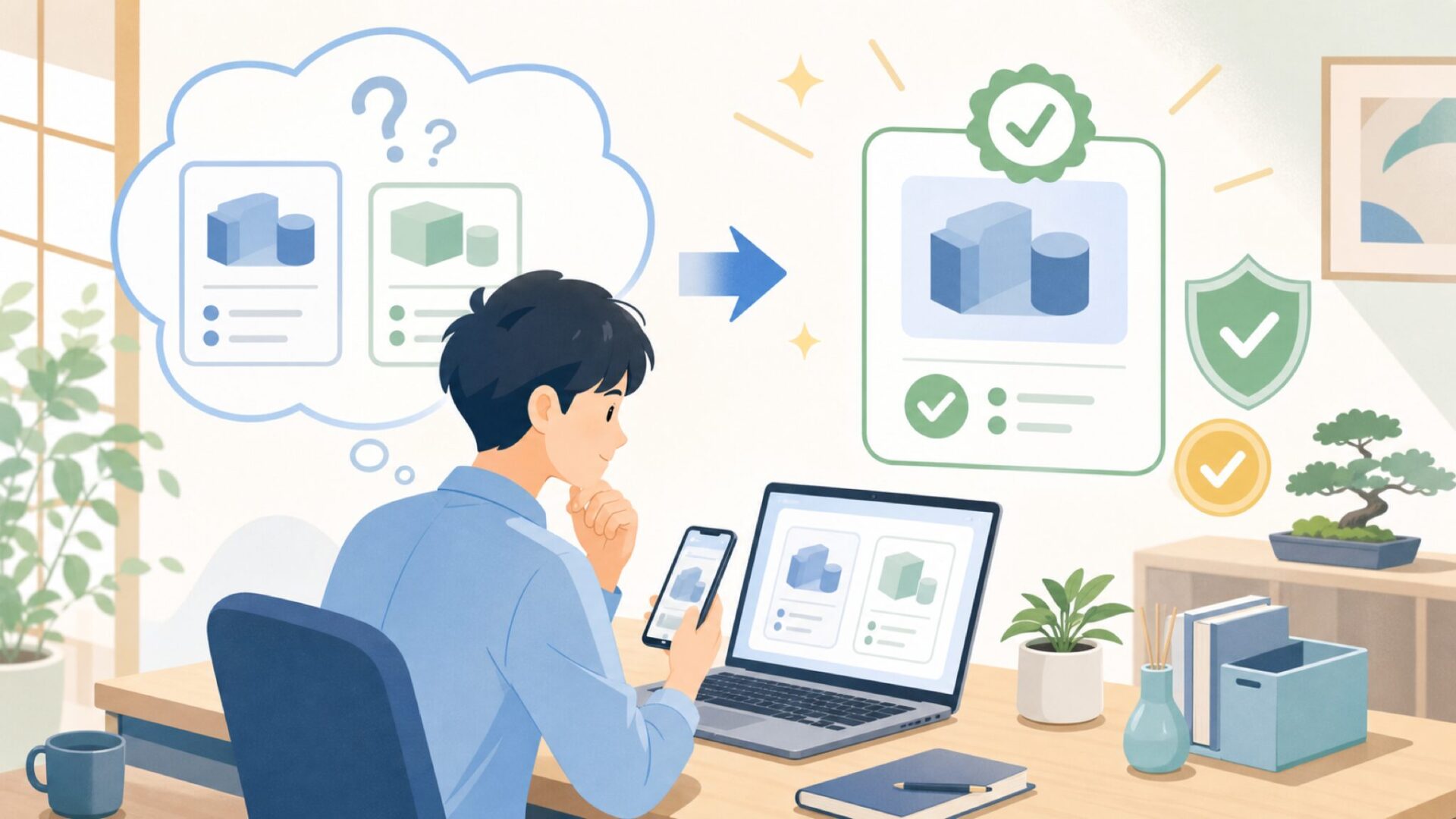 HIQPARTS（ハイキューパーツ）はどこの国の会社かを表すイラスト