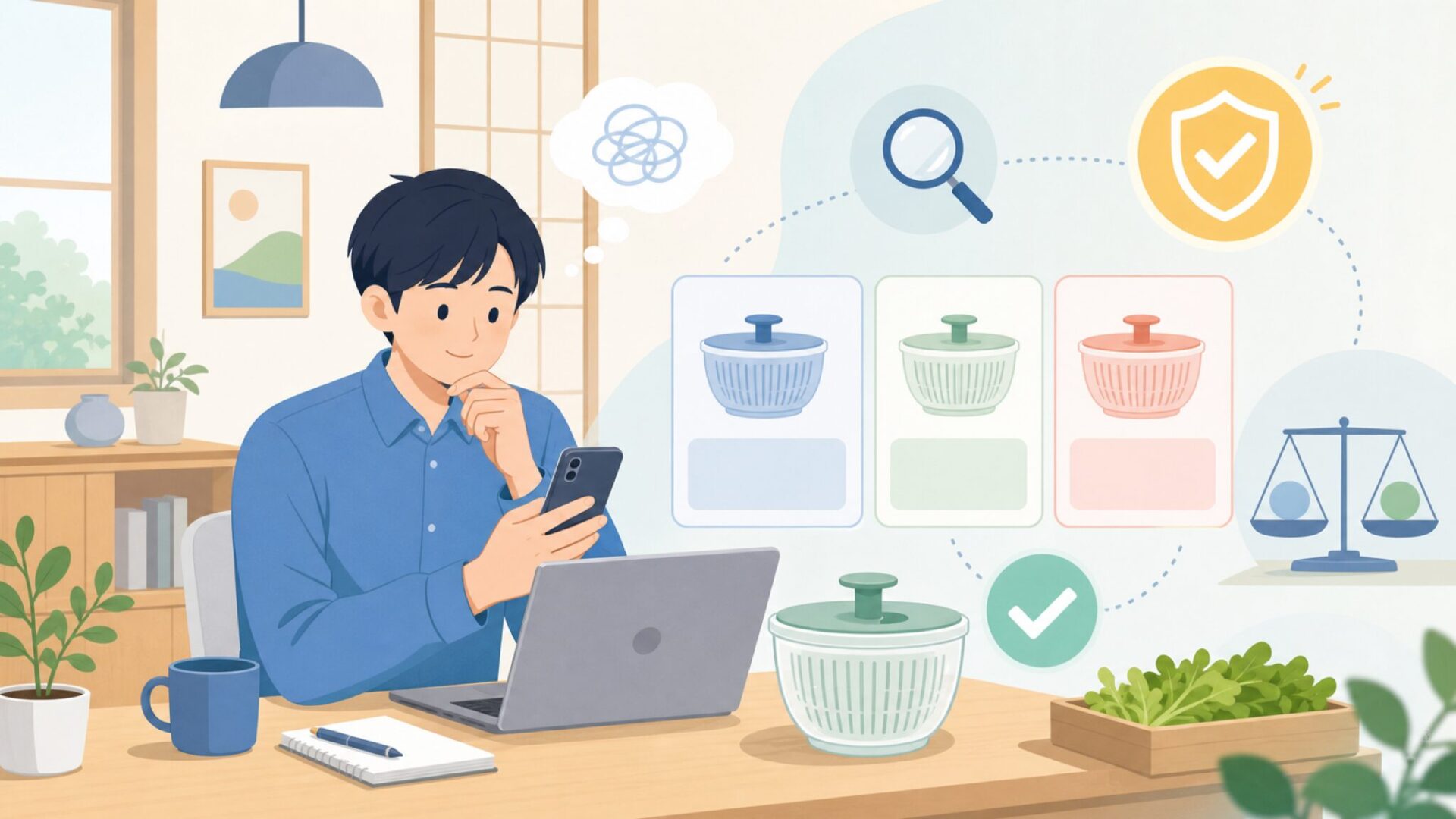 OXOサラダスピナーはどこの国のブランド?生産国と特徴を表すイラスト