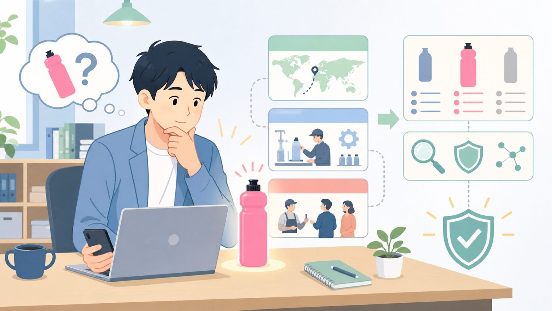 Muc-Offはどこの国のブランド？設立の背景と日本での立ち位置を表すイラスト