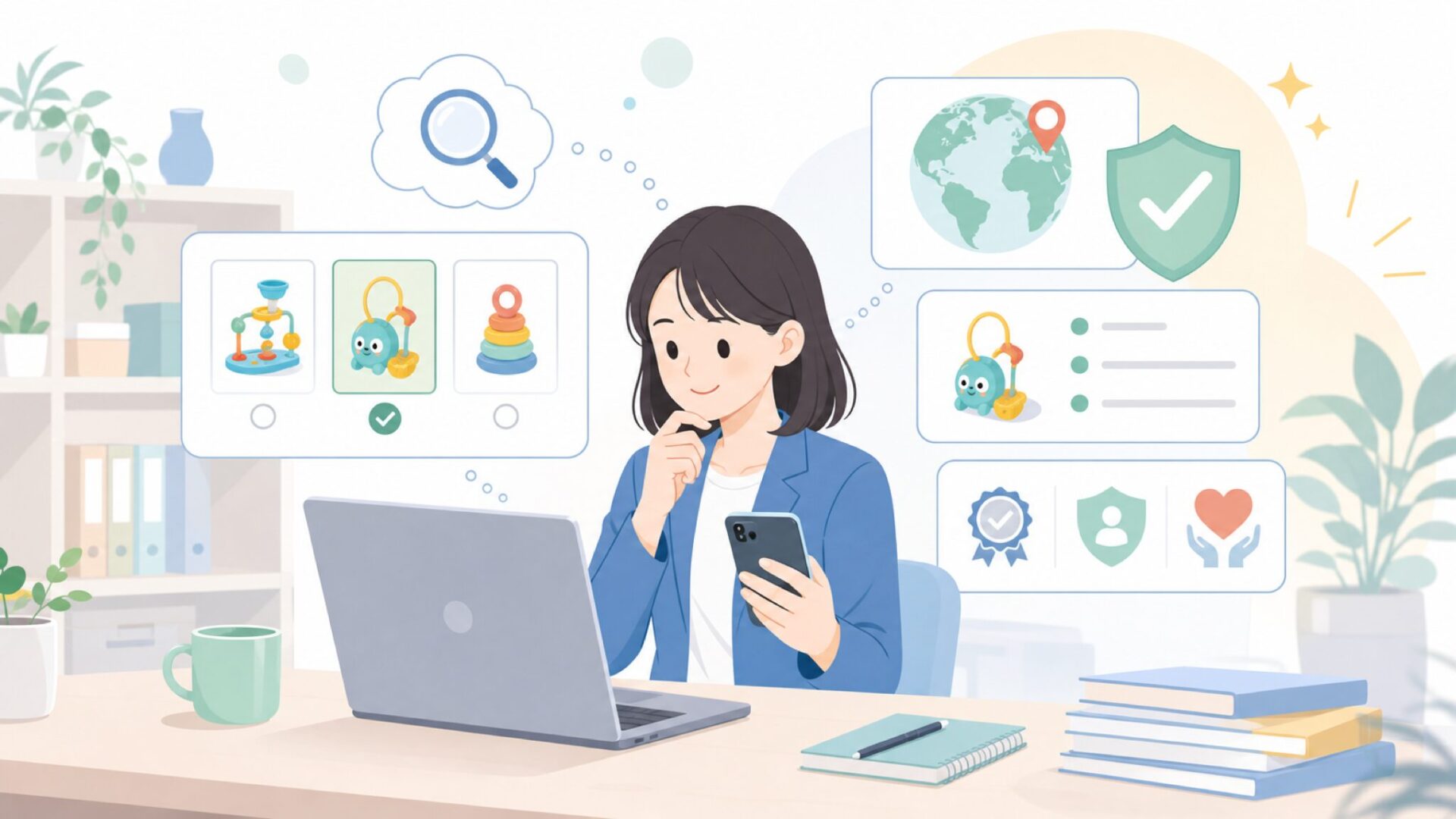 Yookidooはどこの国？ブランドの基本を押さえようを表すイラスト