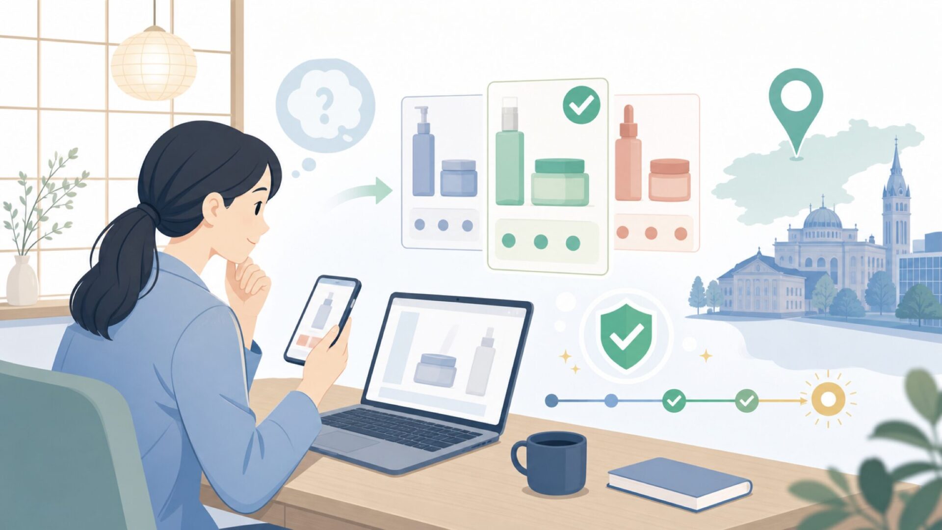 Dr.Hauschkaはどこの国のブランド?ドイツ生まれの背景を知るを表すイラスト