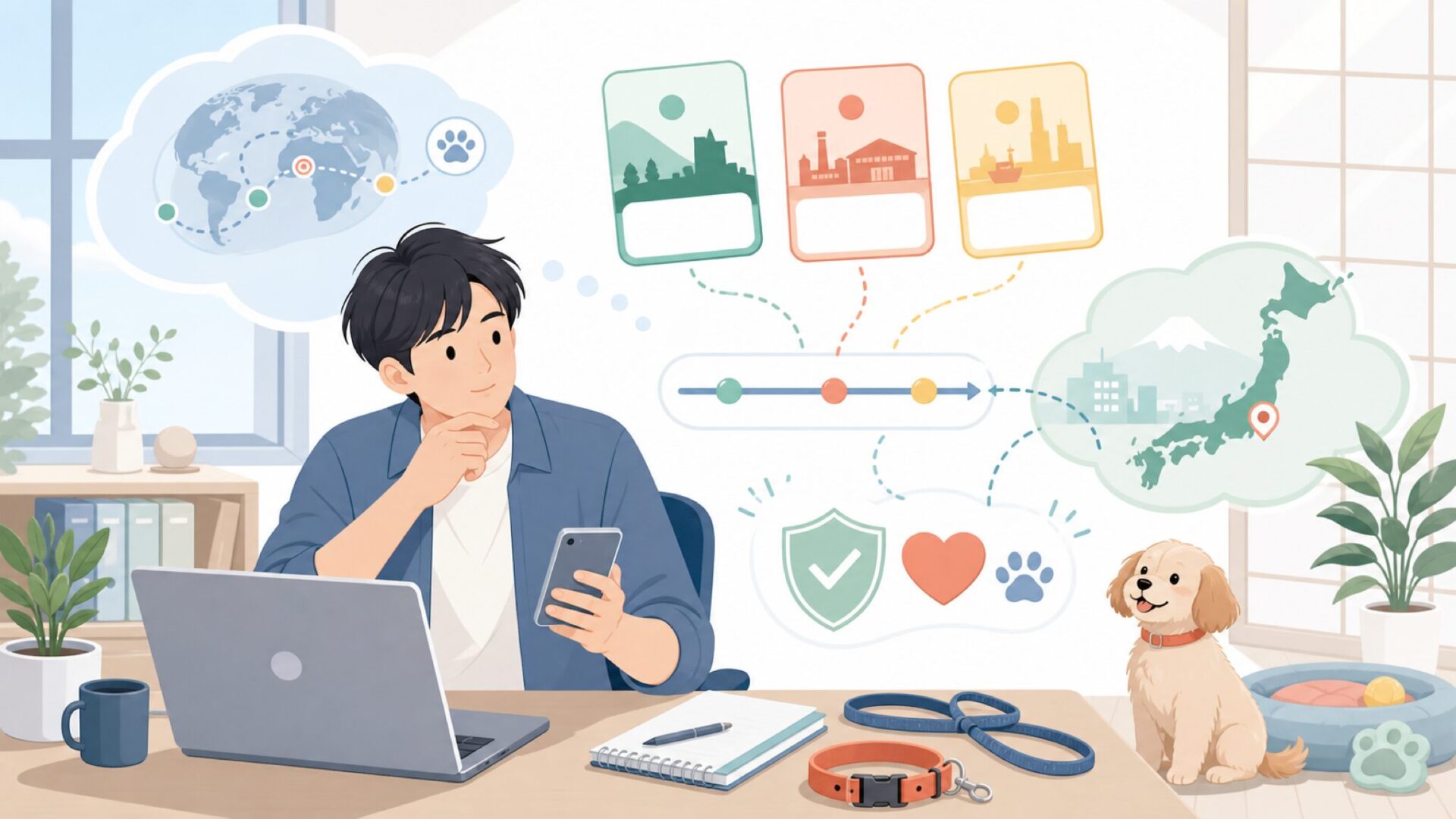 Max&Mollyはどこの国のブランド?誕生の背景と日本上陸までの歩みを表すイラスト