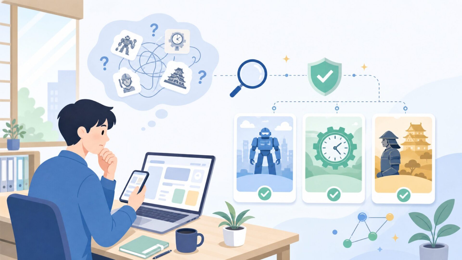 結論から——「Clockwork Soldier」には主に3つの文脈があるを表すイラスト