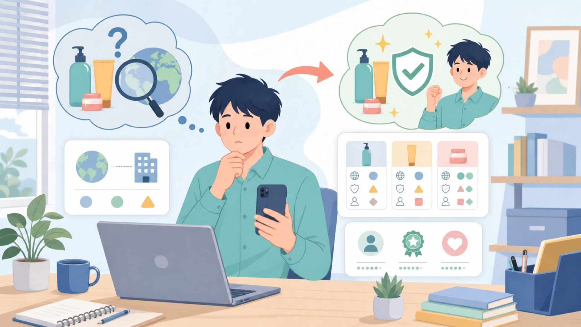Perlegearはどこの国のブランド？会社概要と信頼性を確認を表すイラスト