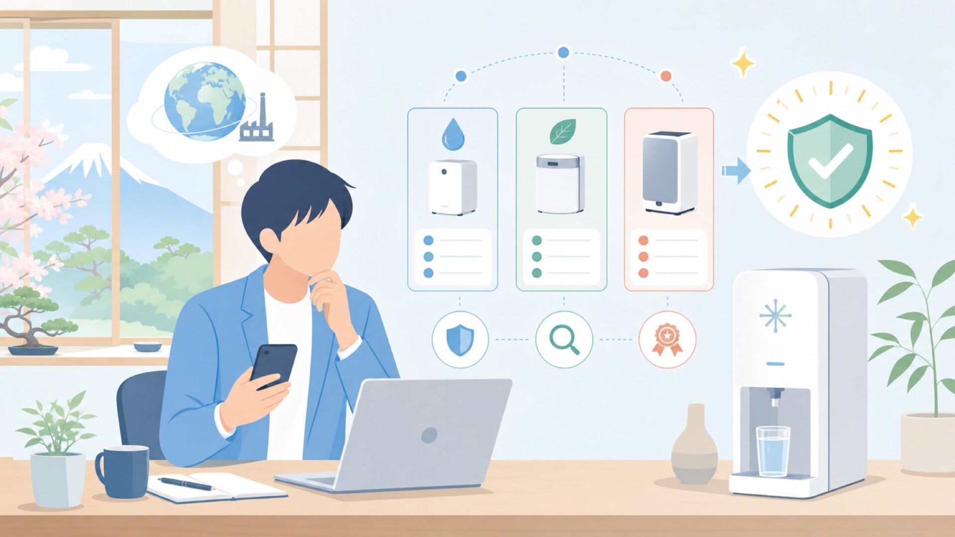 Waterdropはどこの国のブランド?会社概要と信頼性を表すイラスト