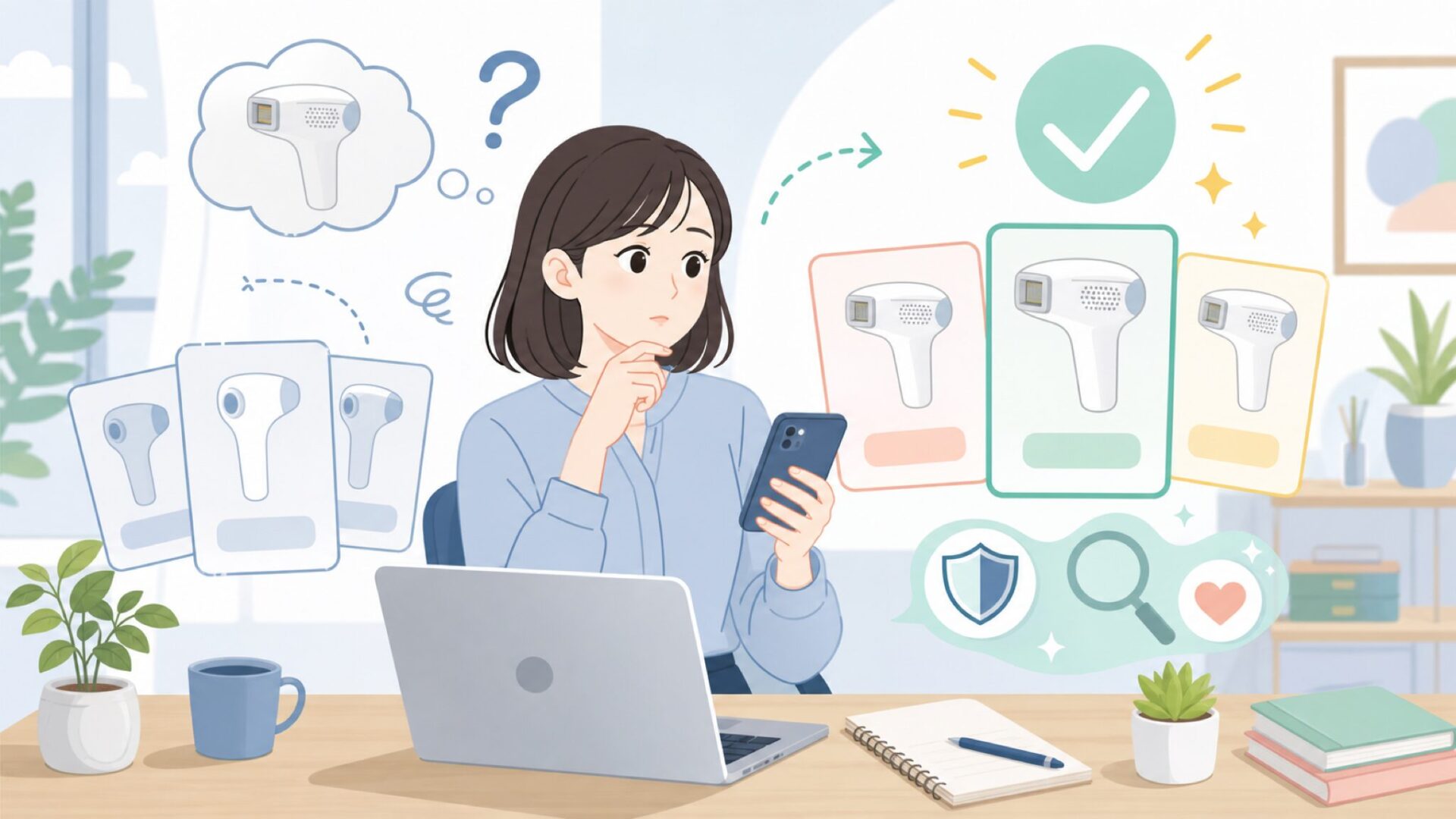 MLAY脱毛器はどこの国のブランド？知っておきたい基本情報を表すイラスト