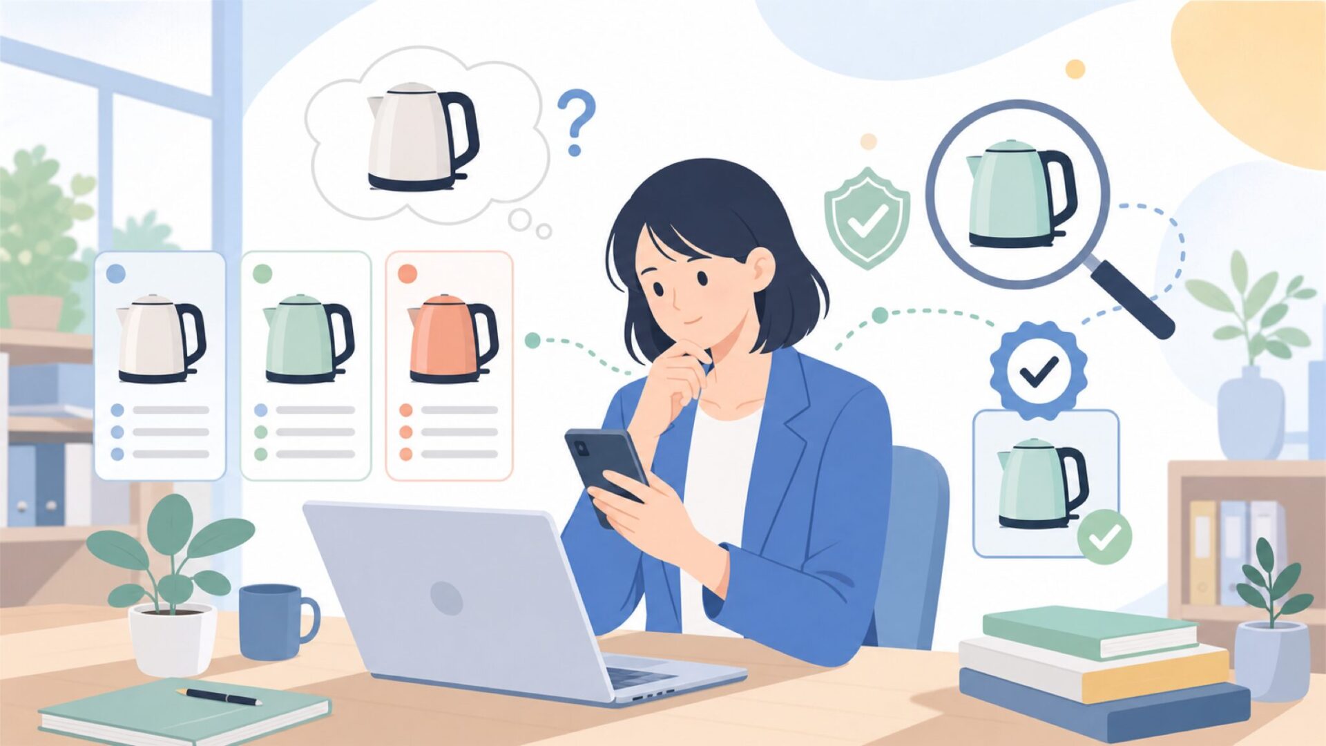 Aigostar電気ケトルは、そもそもどこの国のブランドなのかを表すイラスト