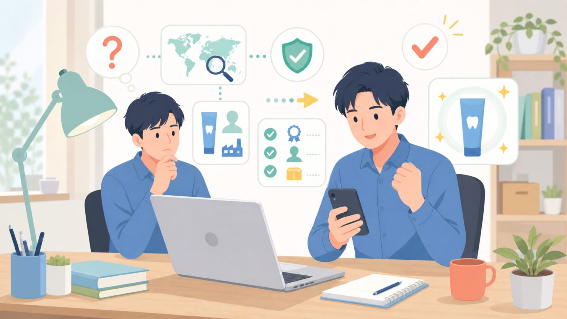 Kismileはどこの国のブランド？出自と信頼性を確認するを表すイラスト