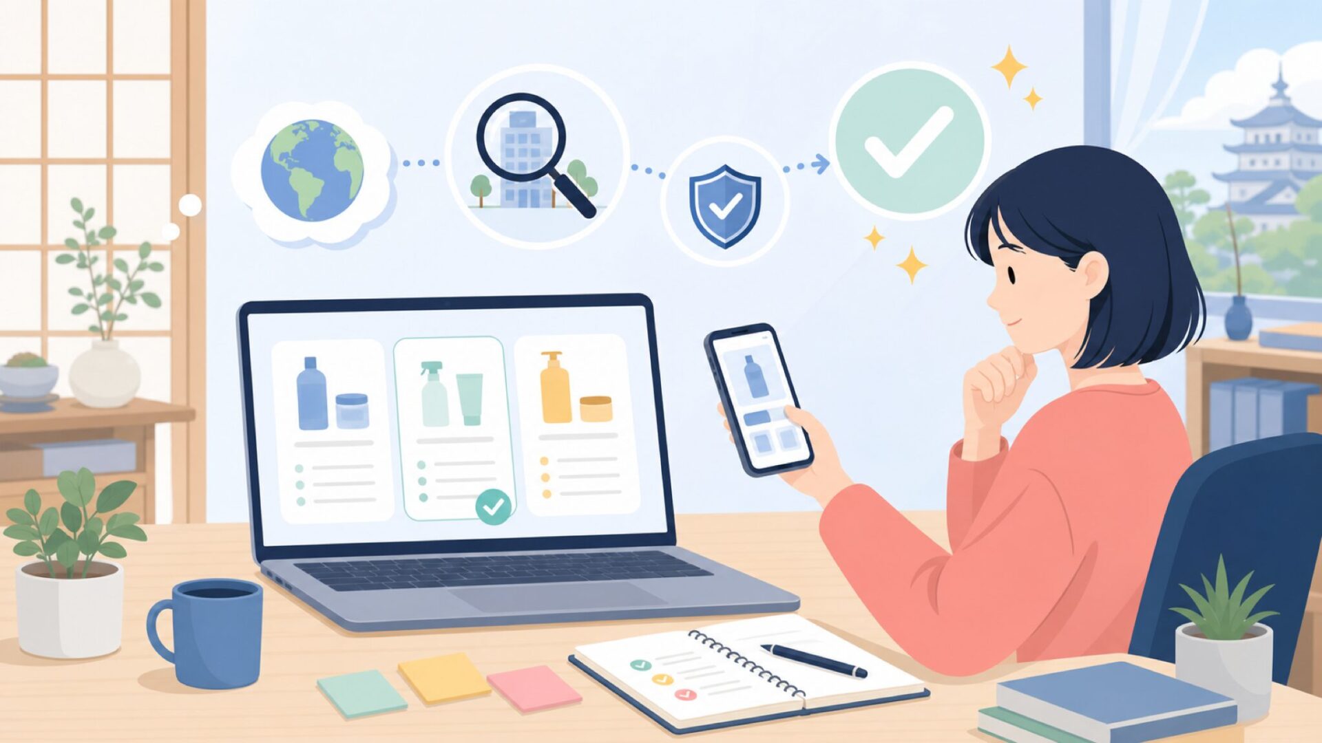 VIVOHOMEはどこの国のブランド?会社情報と背景を確認するを表すイラスト