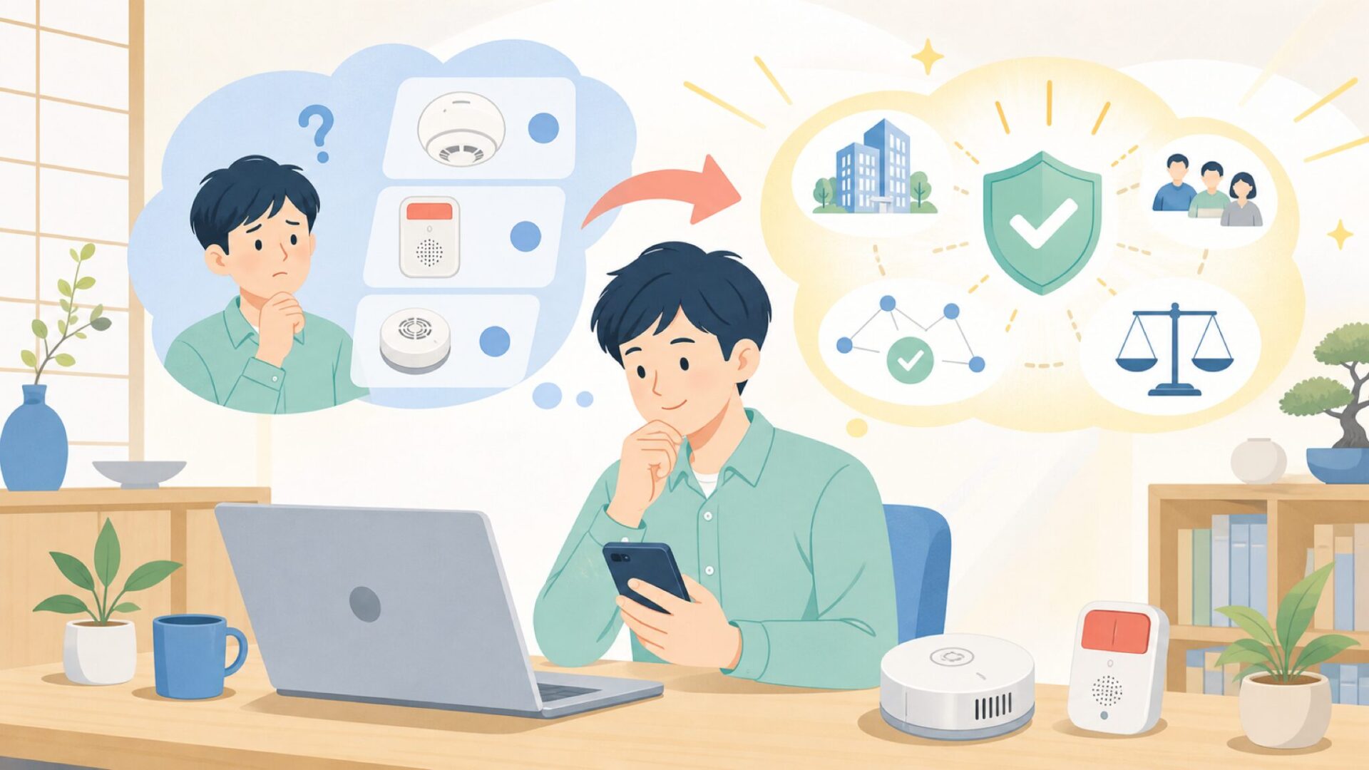 SimpliSafeはどこの国の会社?企業背景と信頼性を表すイラスト