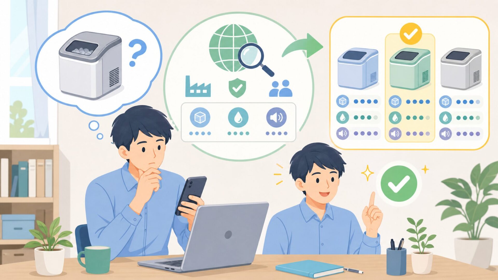 Gevi製氷機はどこの国のブランドか、まず基本情報を確認するを表すイラスト