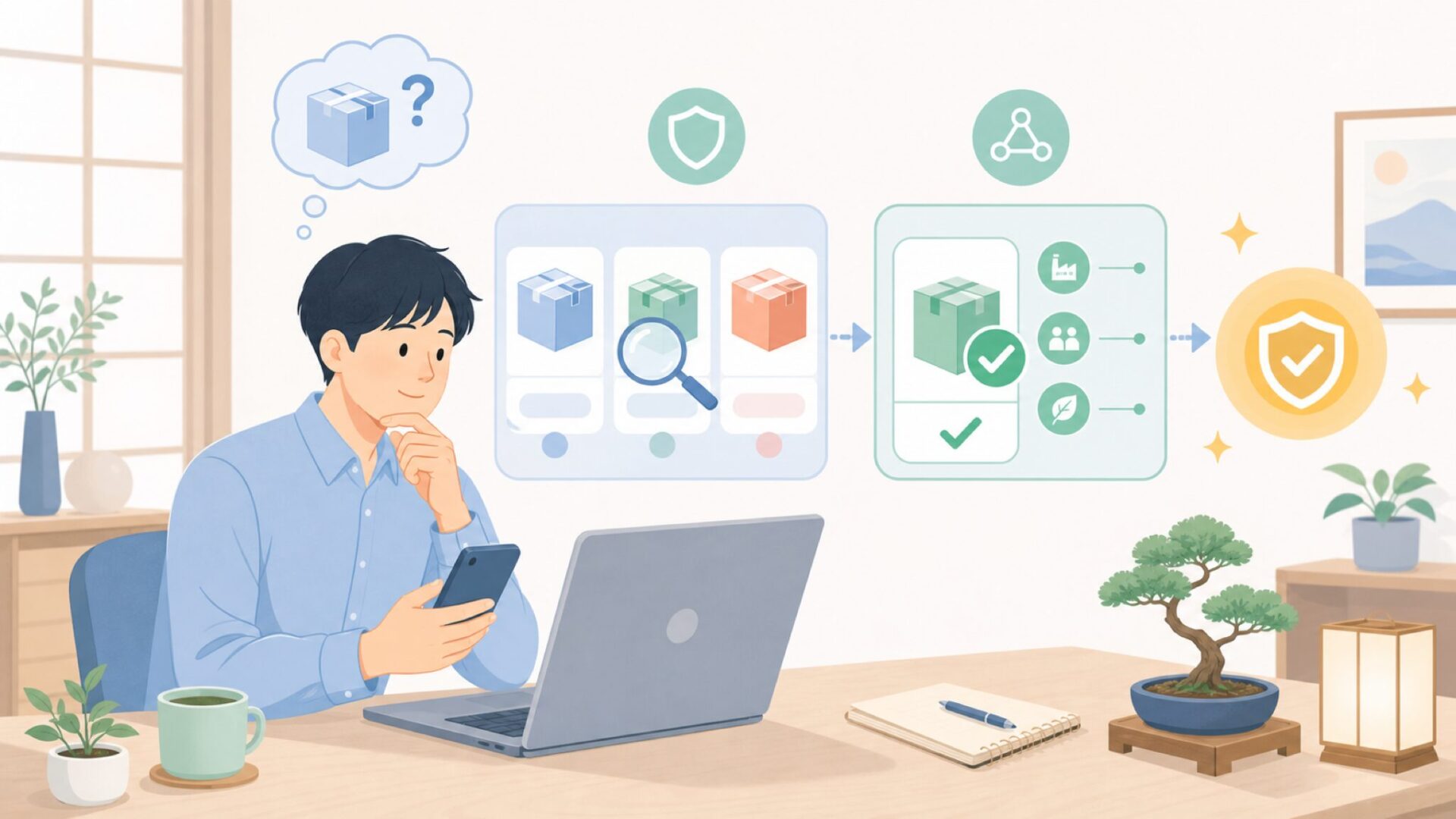 WisFoxはどこの国のブランドなのかを表すイラスト