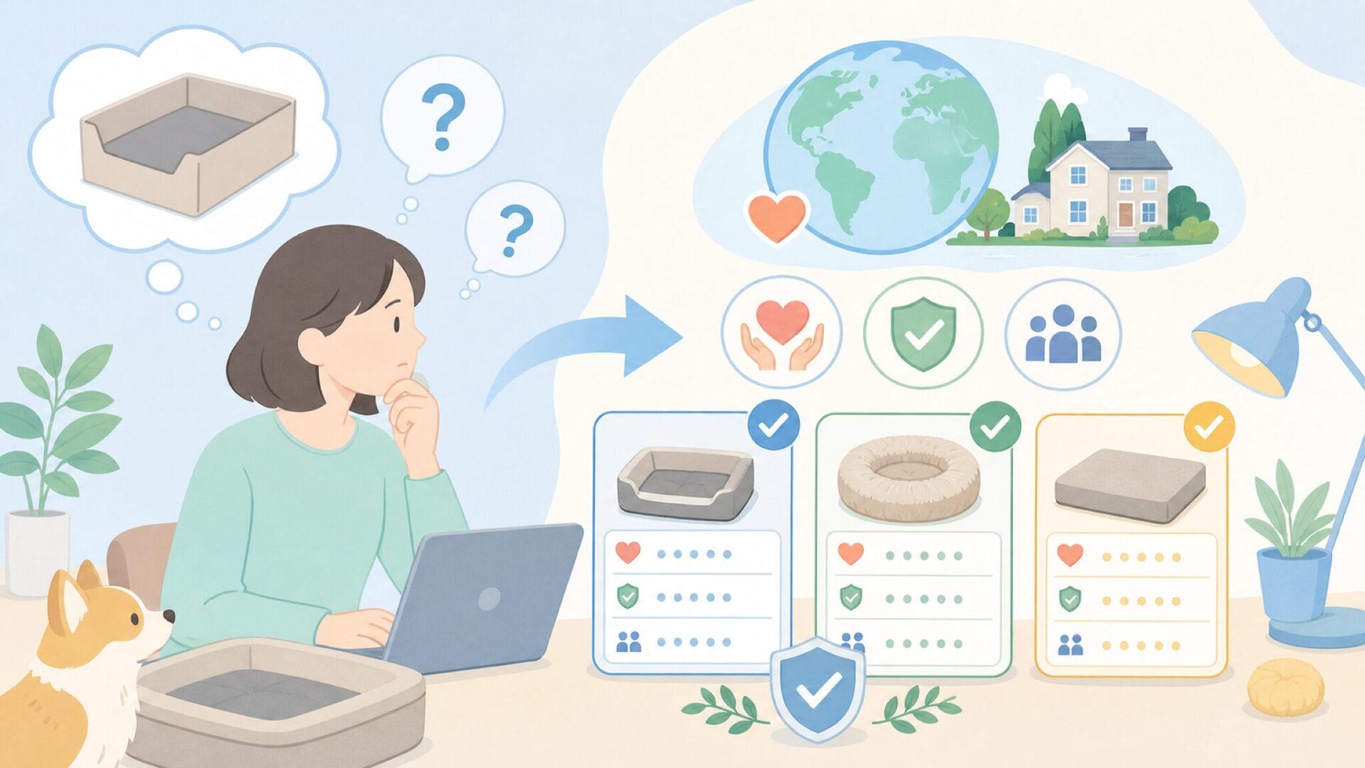 PetFusionはどこの国のブランド？設立背景と信頼性を確認を表すイラスト