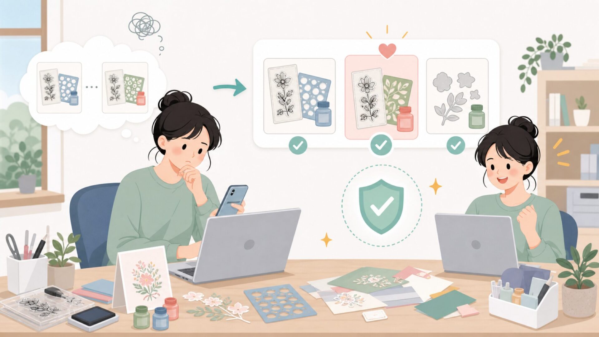 Picket Fence Studiosはアメリカ発のクラフトブランドを表すイラスト