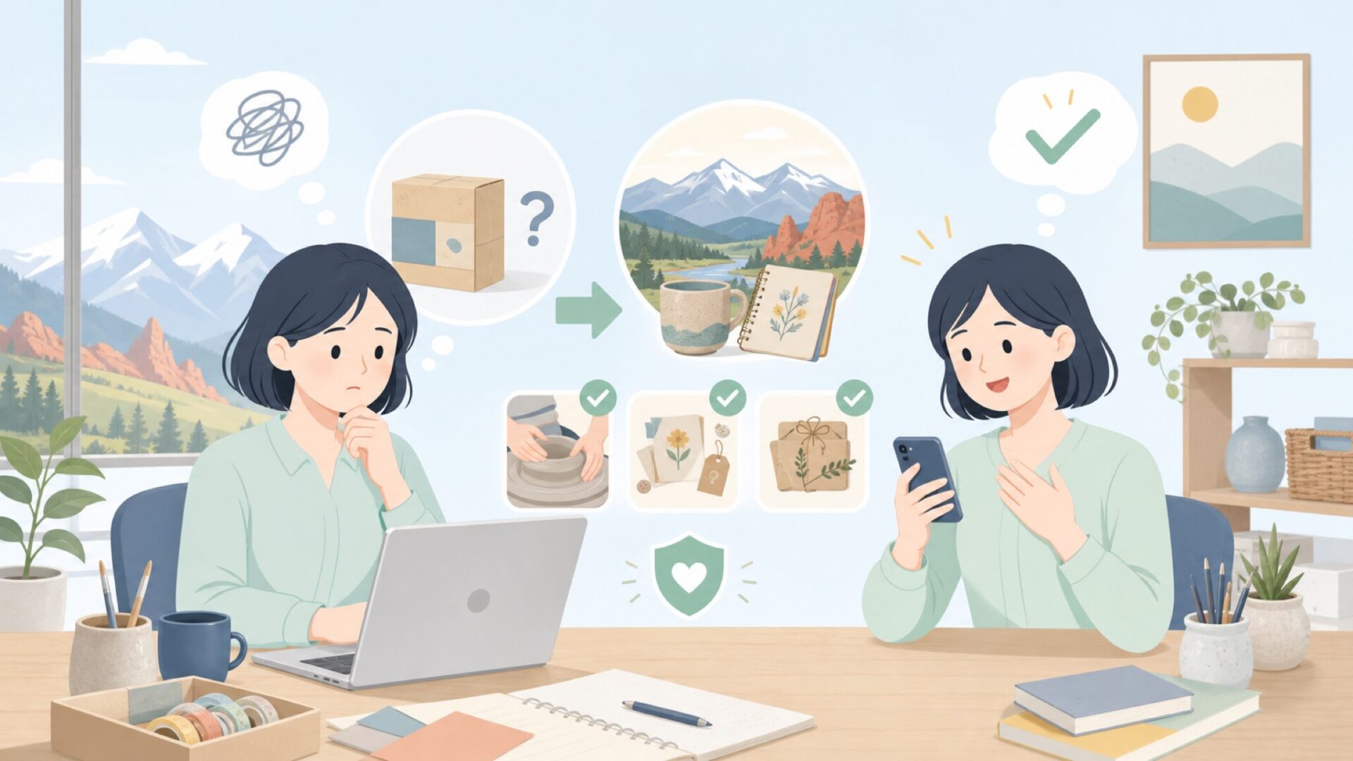 Colorado Craft Companyはアメリカ・コロラド州発のクラフトブランドを表すイラスト