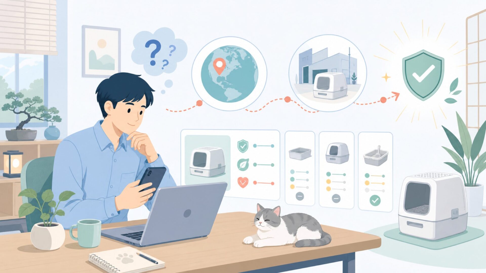 Modkatはどこの国のブランド？成り立ちと特徴を表すイラスト