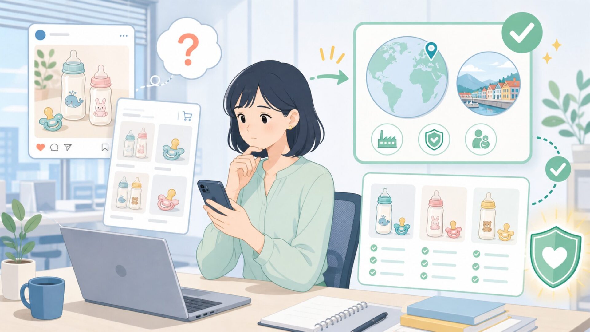 Mininorはどこの国のブランド？知っておきたい基本情報を表すイラスト
