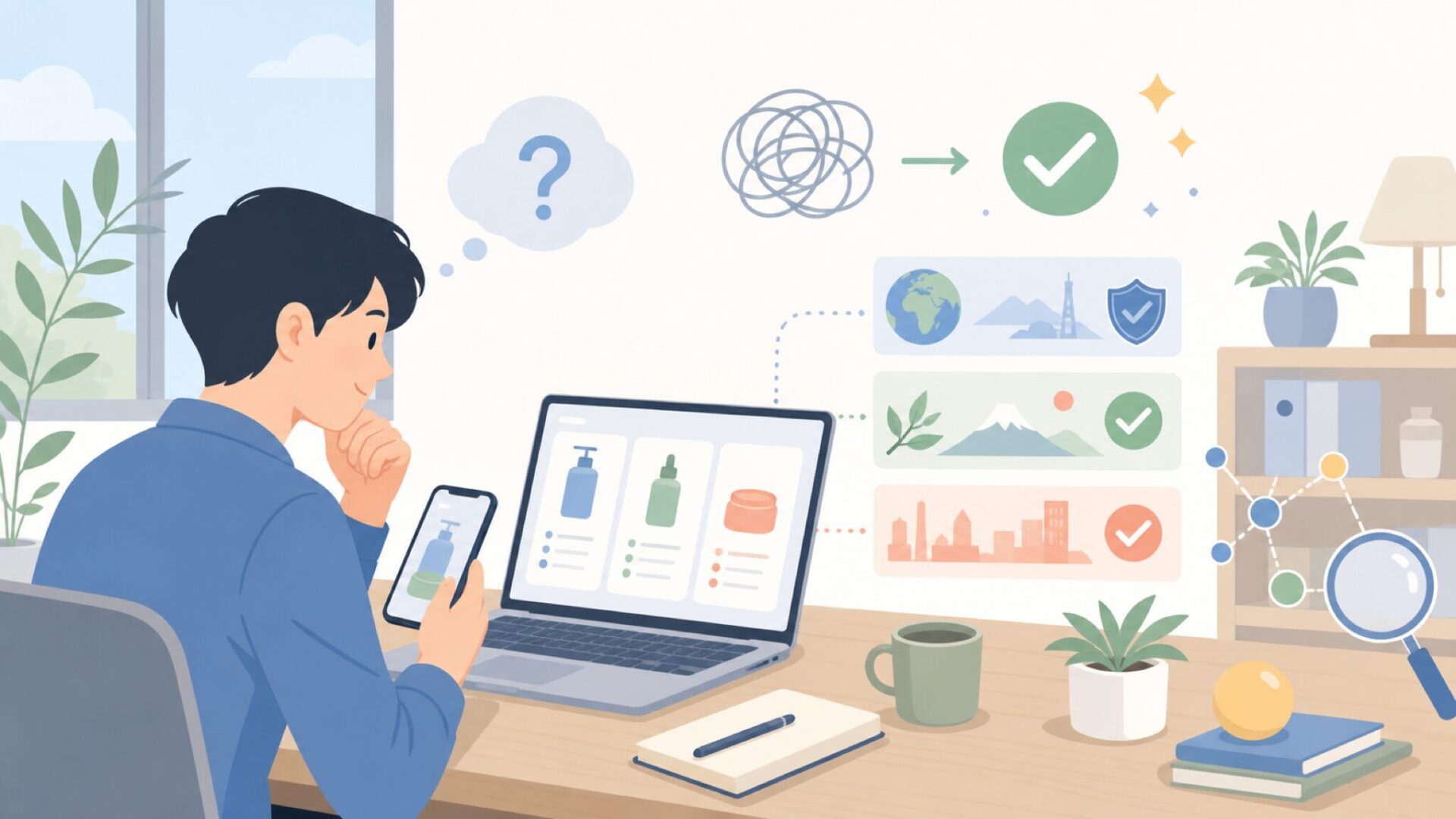 ONE THINGはどこの国のブランド?誕生の背景と特徴を表すイラスト