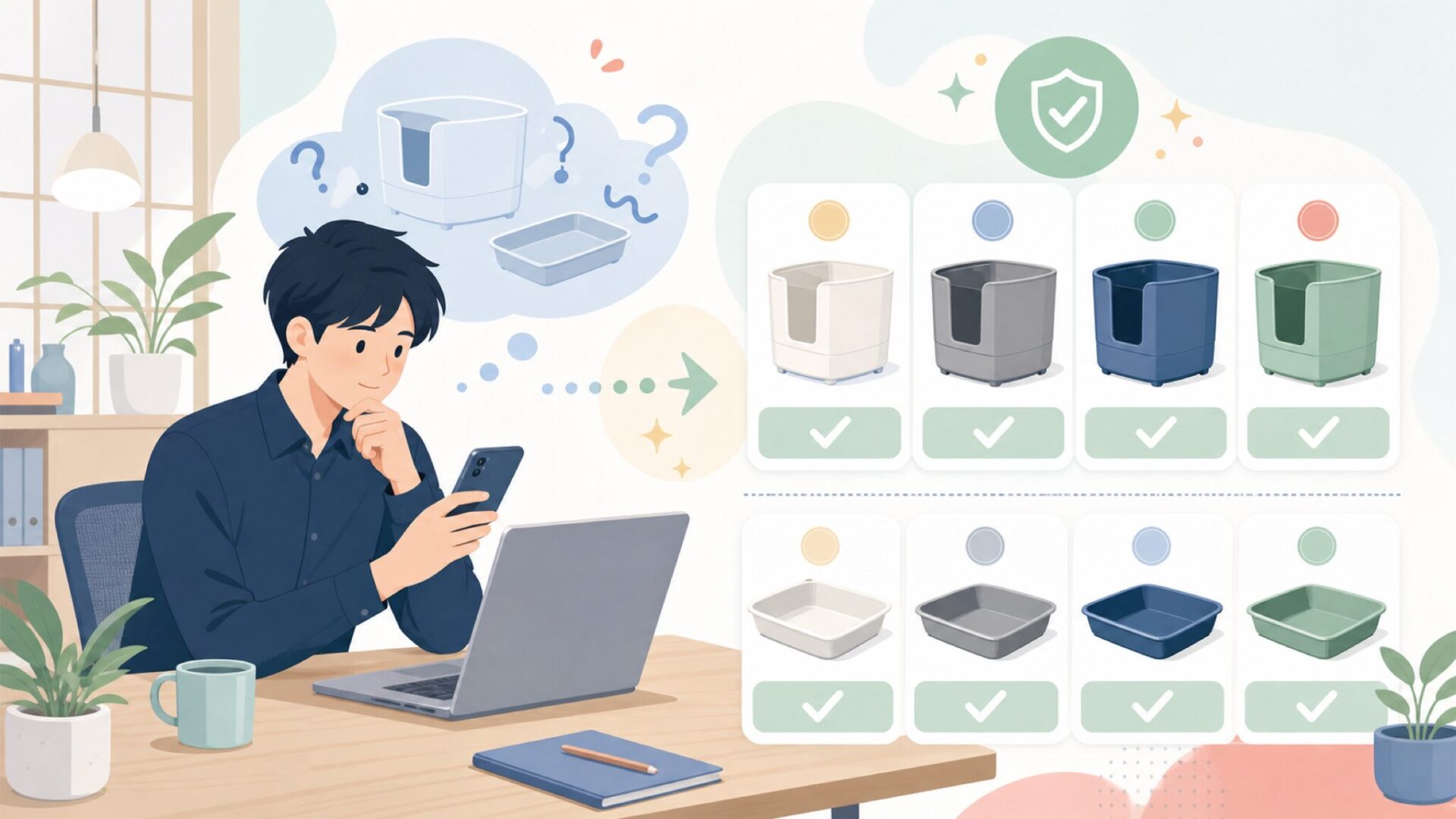 Modkatの代表商品ラインナップを表すイラスト