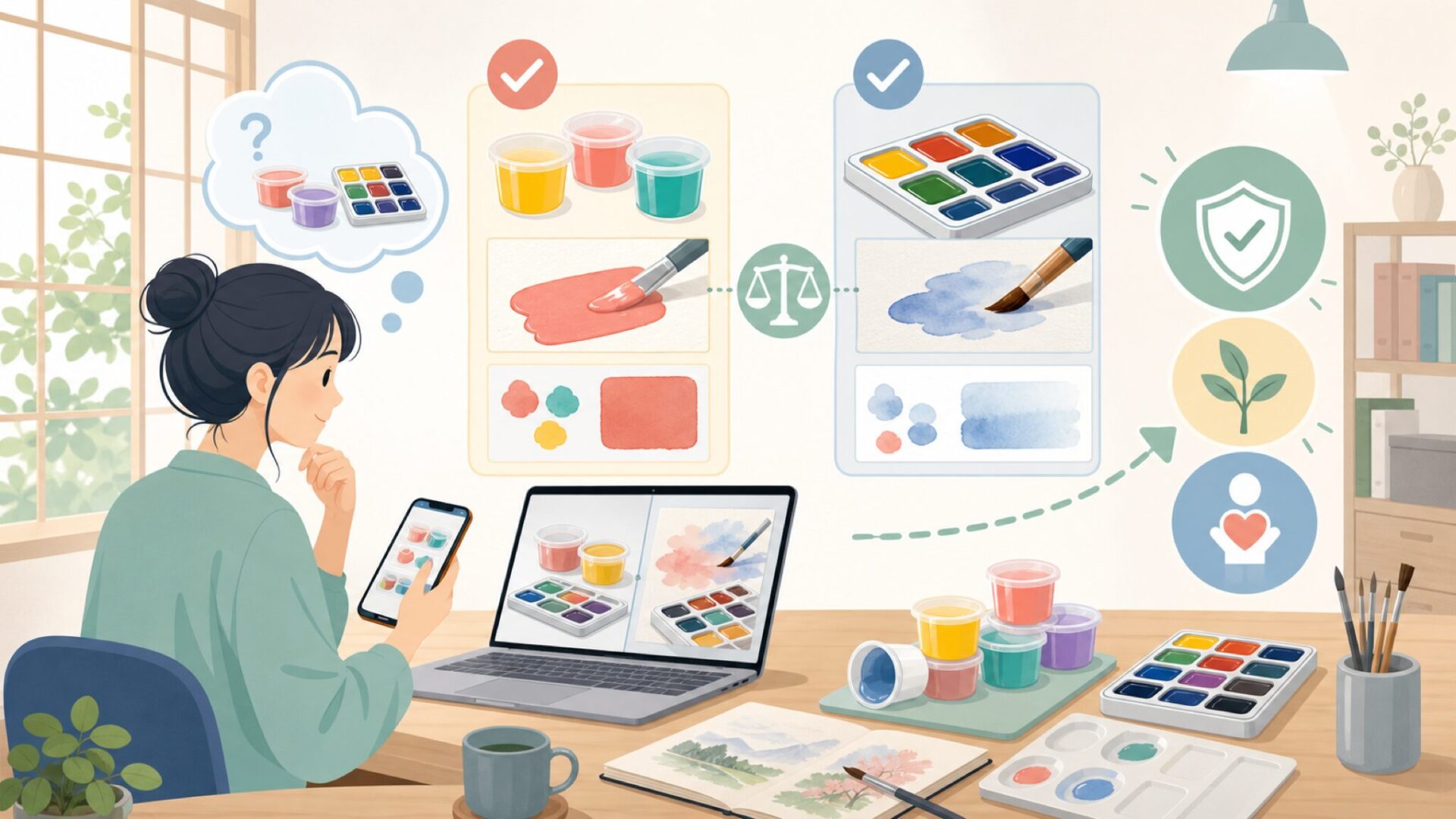 HIMI GOUACHE(ジェリーガッシュ)とは何かを表すイラスト