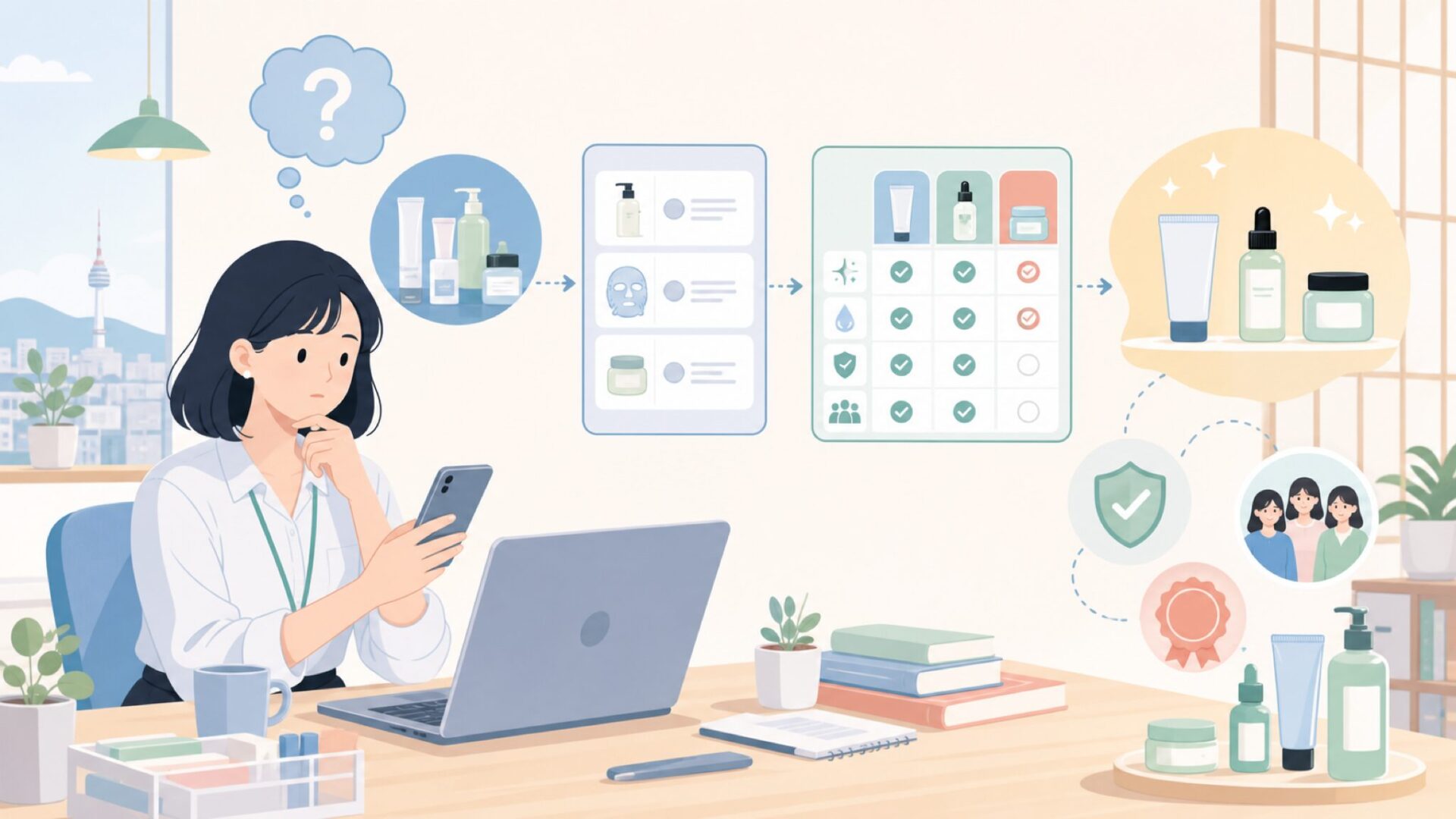 Abibが韓国で支持されている理由を表すイラスト