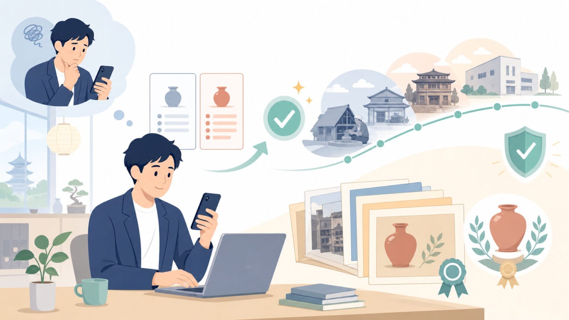 150年以上続く老舗ブランド Lukasの歴史を表すイラスト