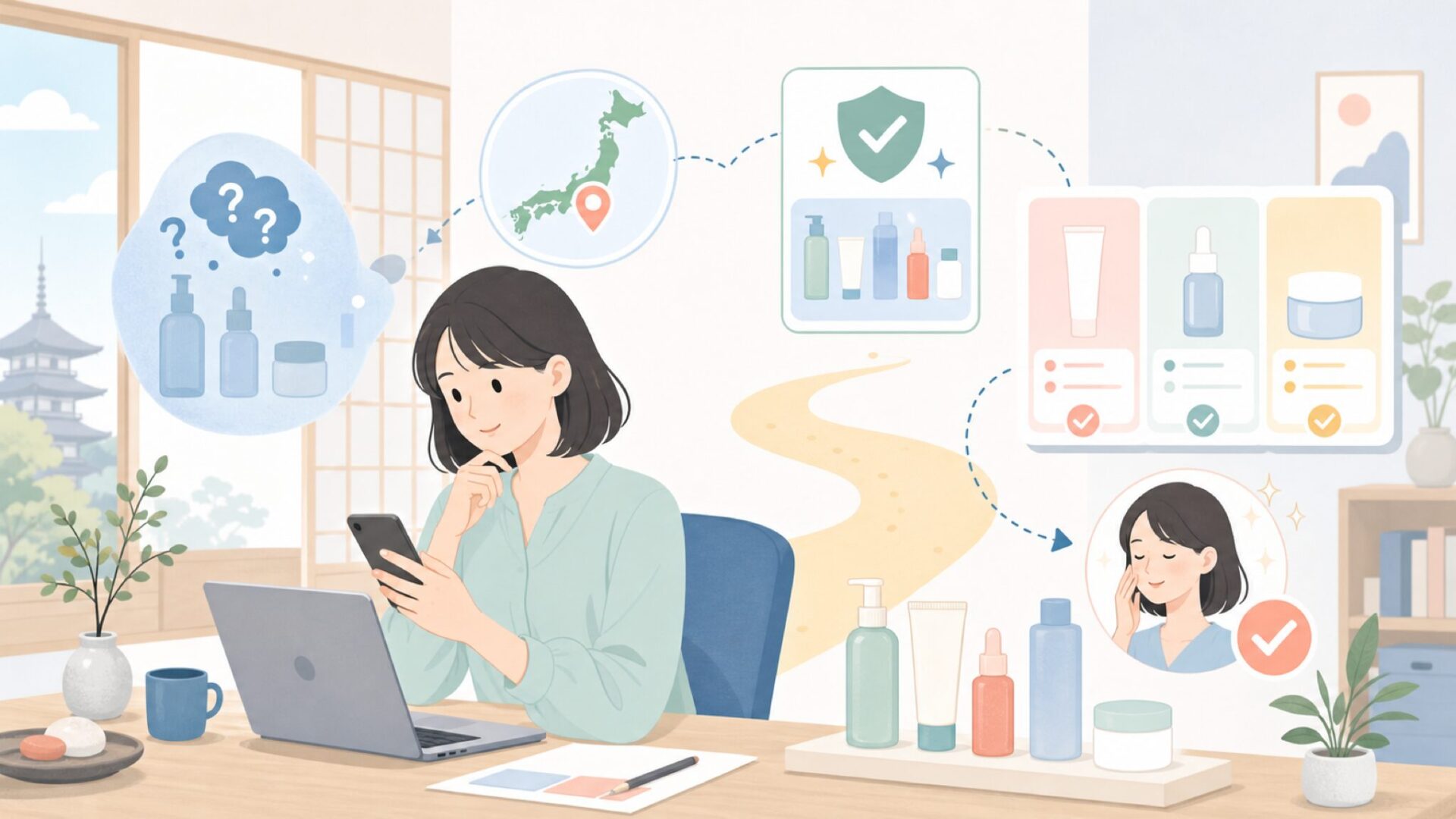 B_LABの特徴と代表的な商品傾向を表すイラスト